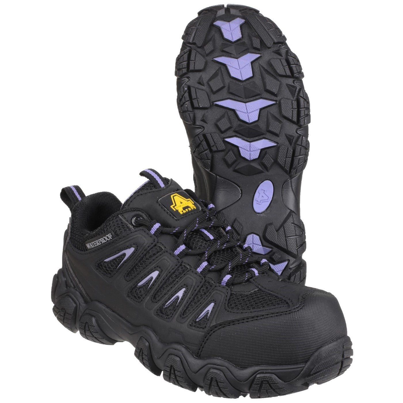 Amblers Safety AS708 Waterproof Non-Metal Ladies Safety Trainer S3 Black