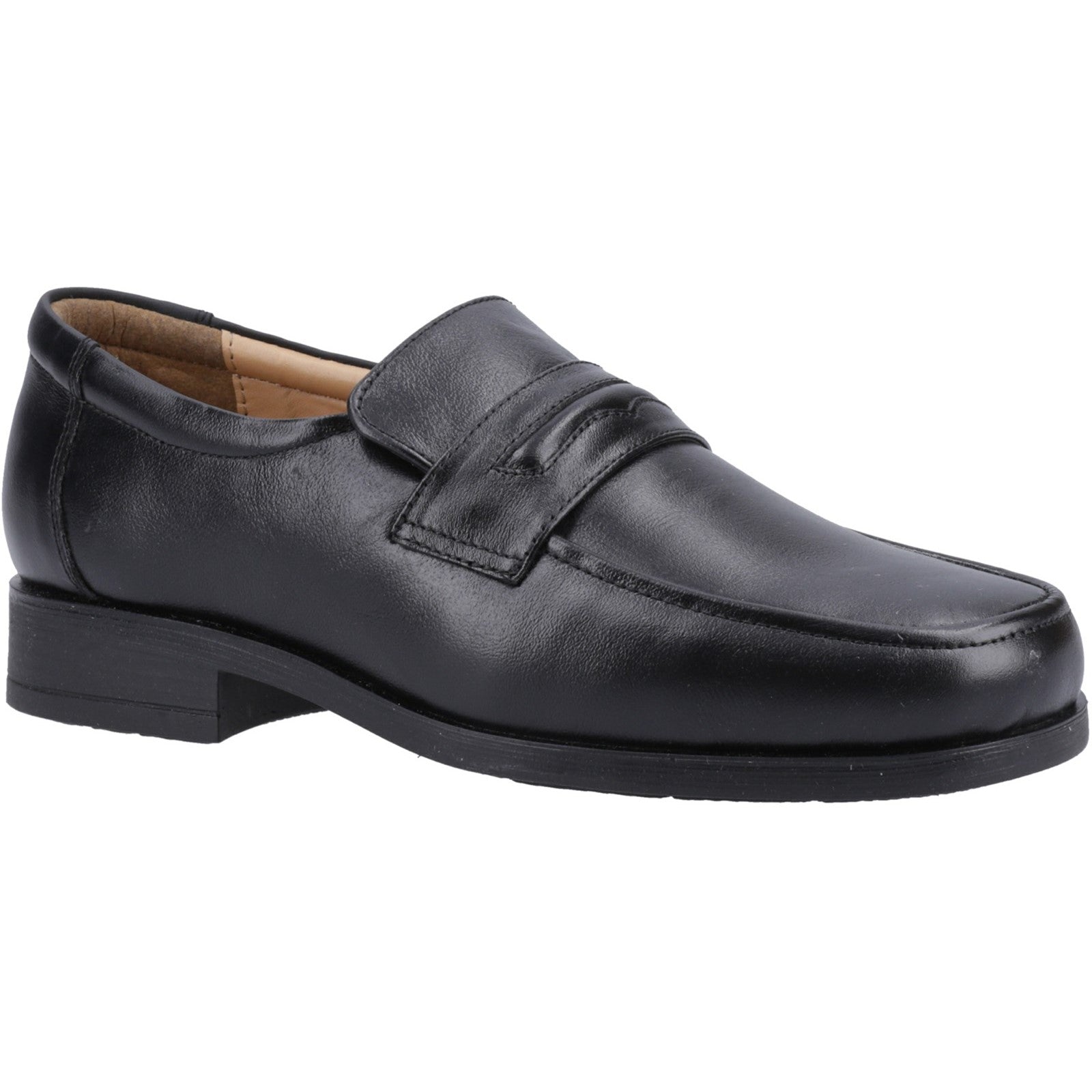 Amblers Manchester Leather Loafer Black