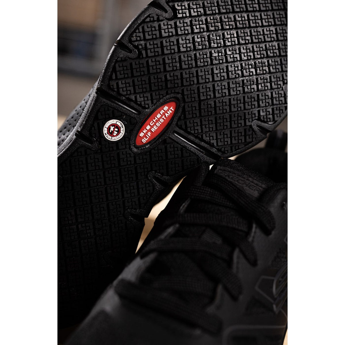 Skechers Workwear Arch Fit SR Axtell Occupational Shoe OB Black