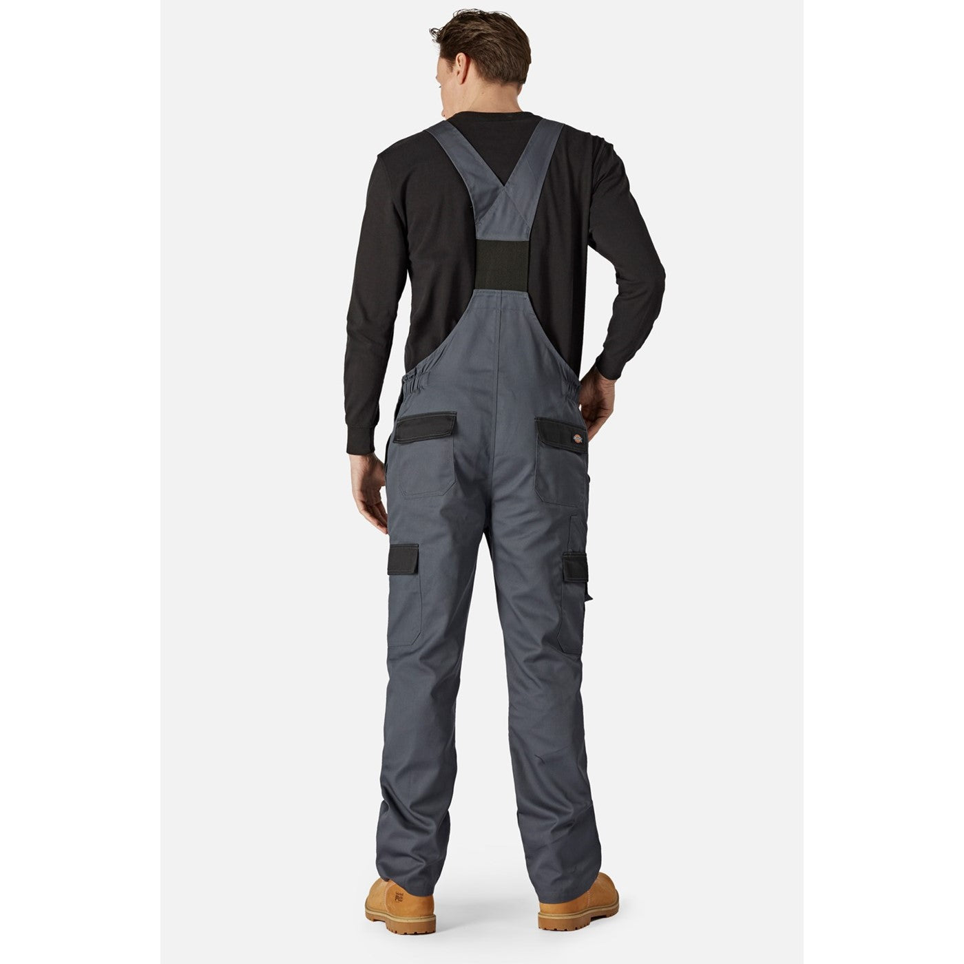 Dickies Everyday Bib and Brace GRY II-Slate Grey/Black