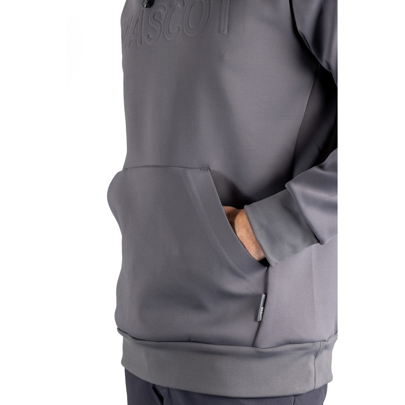Mascot Custom Fleece hoodie Stone Grey