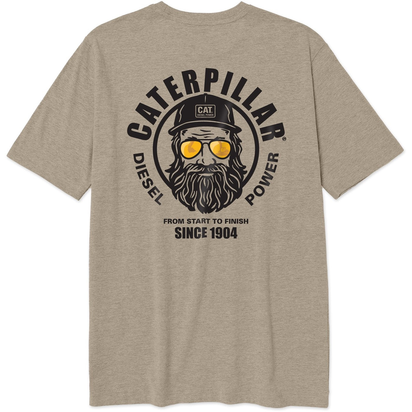 Caterpillar Graphic Tee Hummus