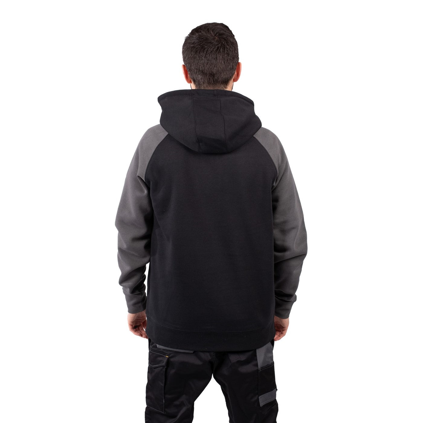 Caterpillar Raglan Hooded Sweatshirt  Black/Magnet