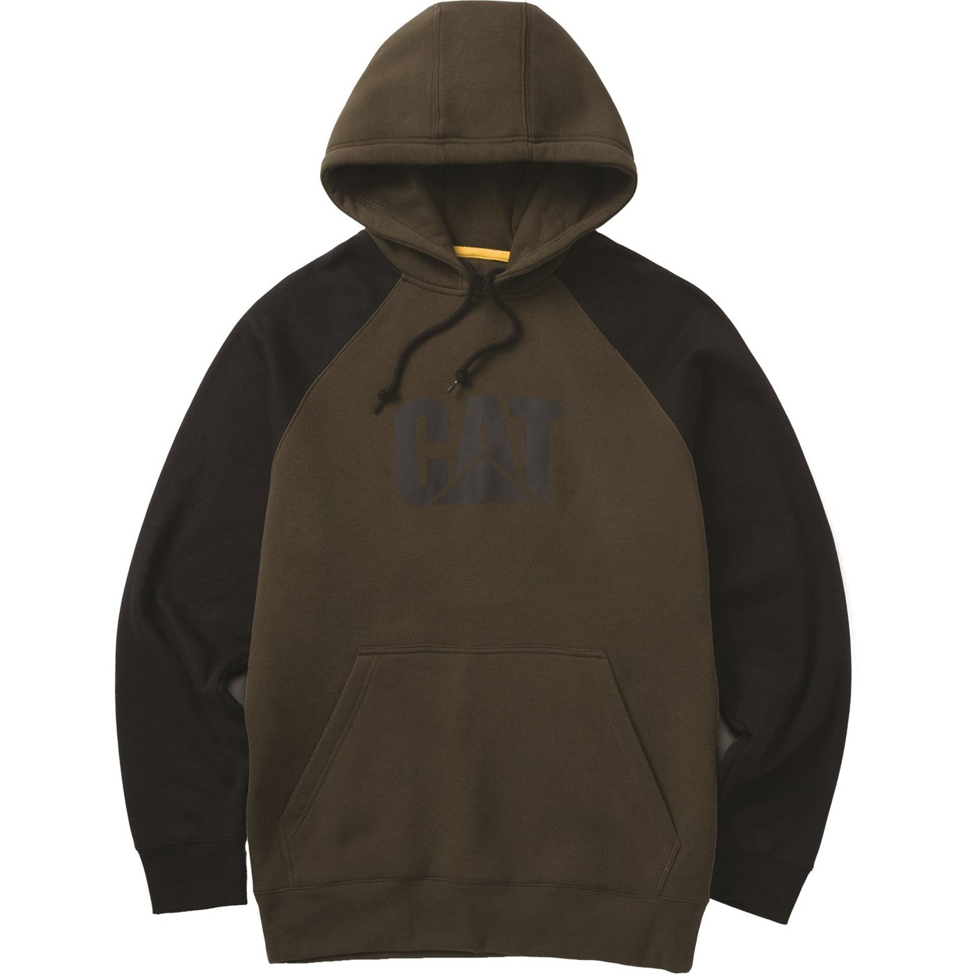 Caterpillar Raglan Hooded Sweatshirt Army Moss/Black