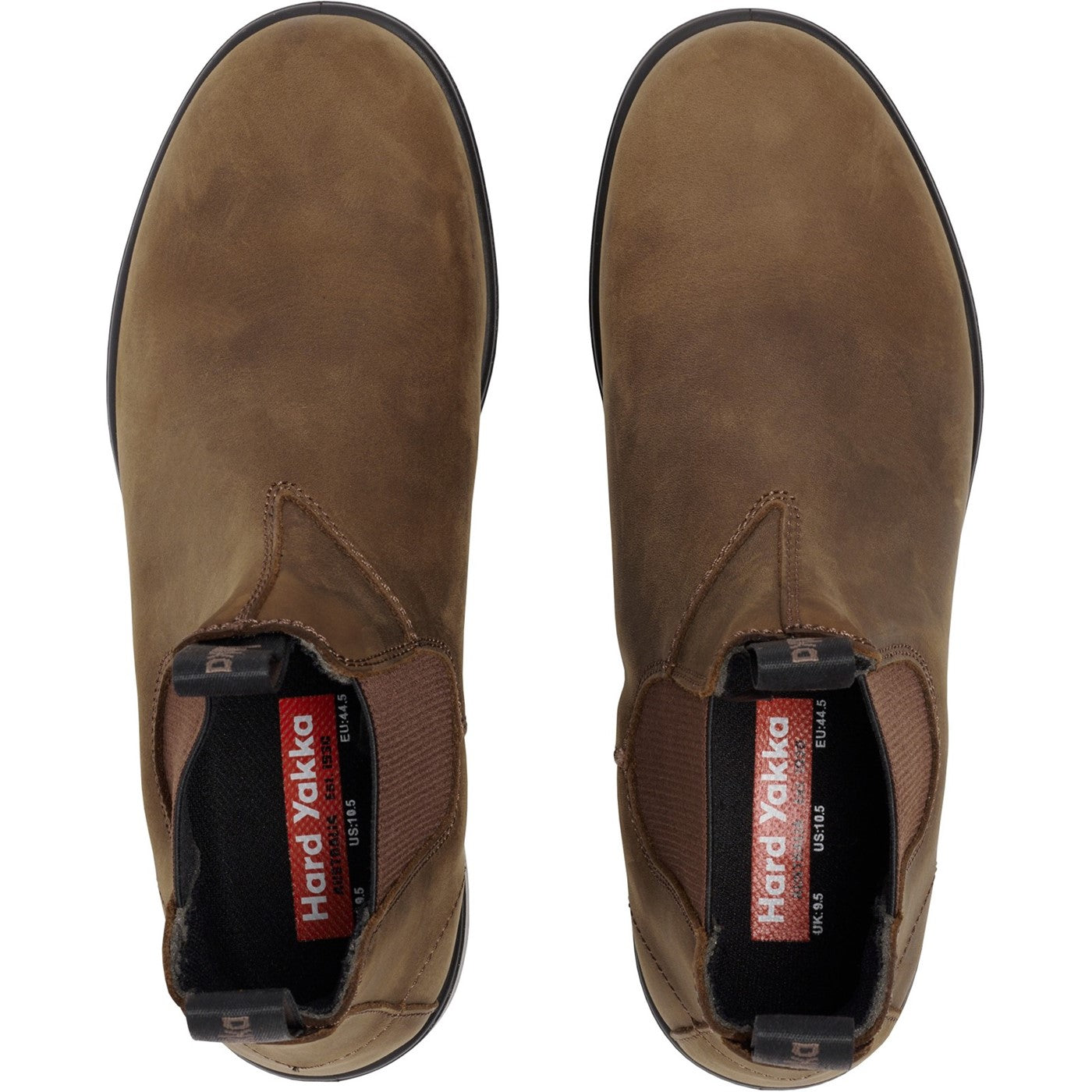 Hard Yakka Brunswick Nubuck Boots Saddle Brown
