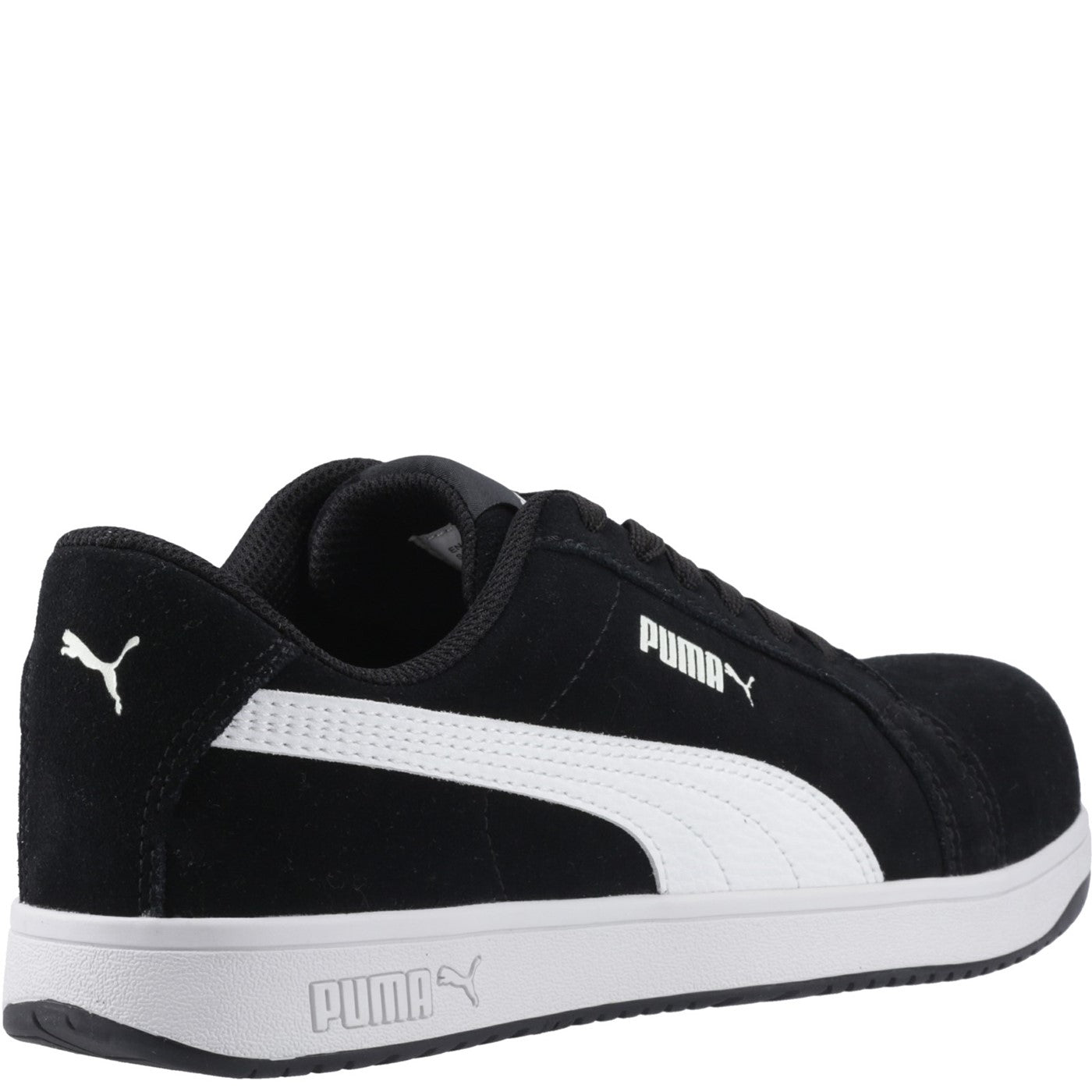 Puma Safety Iconic Low Suede Safety Shoe S1PL Black/White