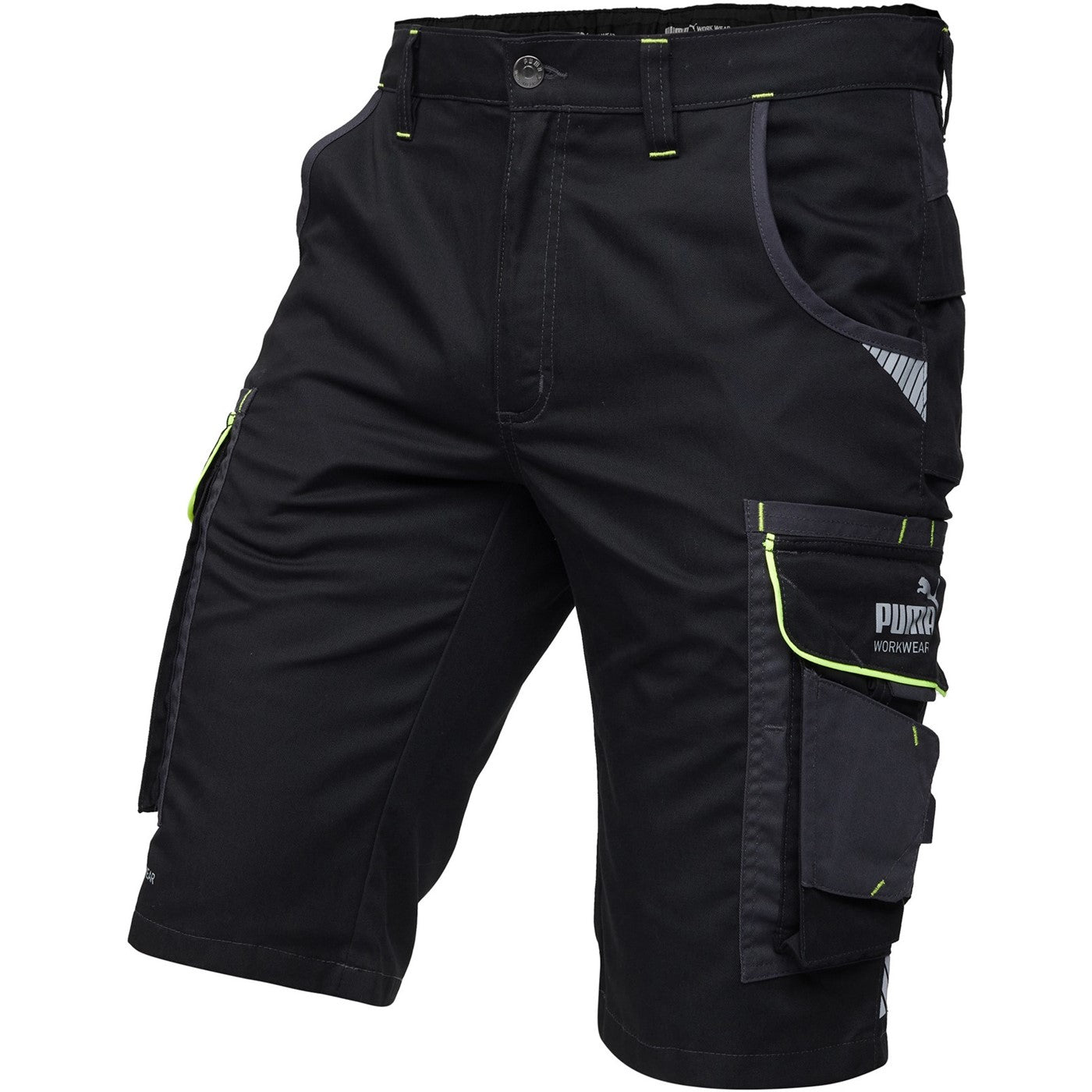 Puma Workwear Precision X Work Shorts Black/Neon