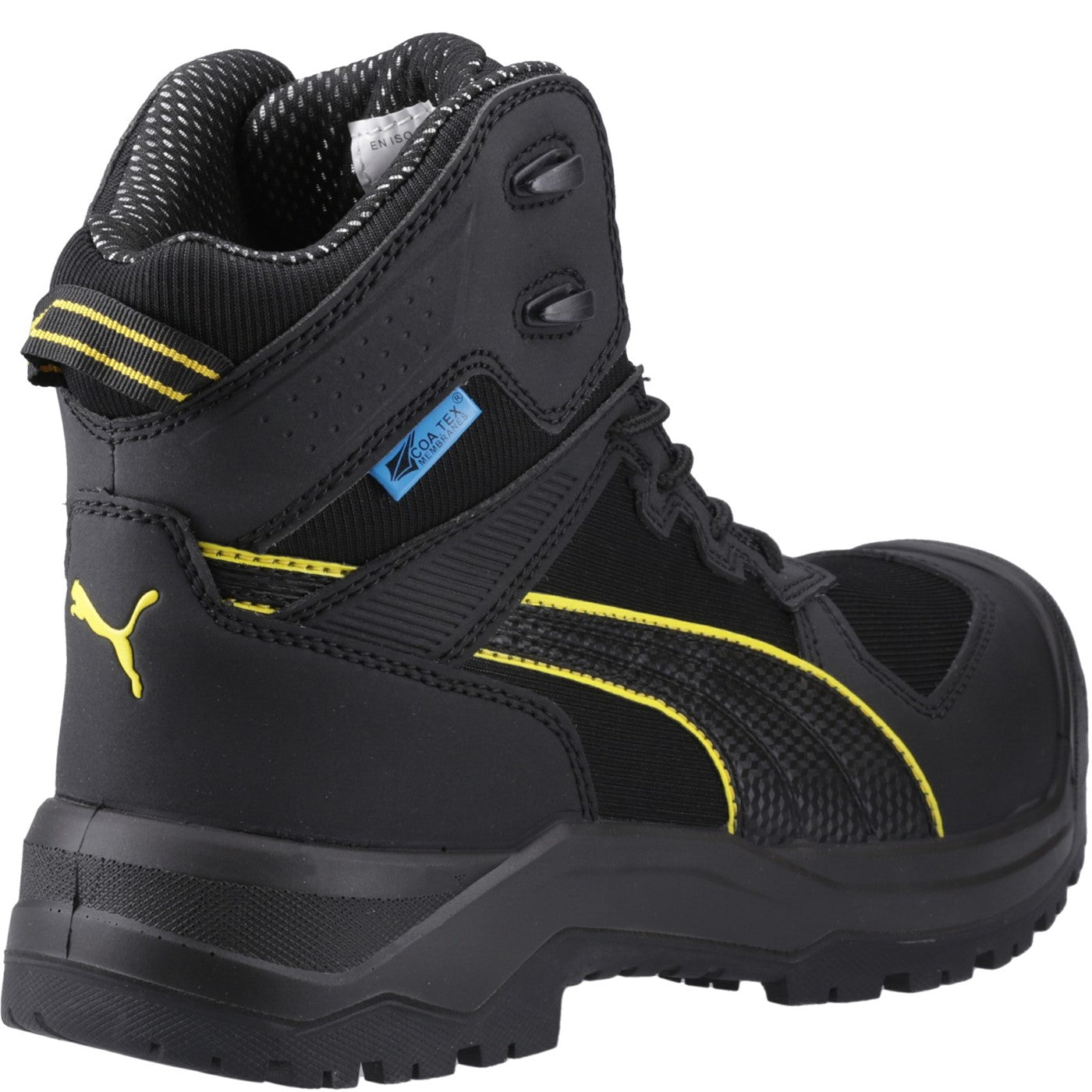 Puma Safety Rock Heavy Duty Waterproof Boot S7S Black/Yellow