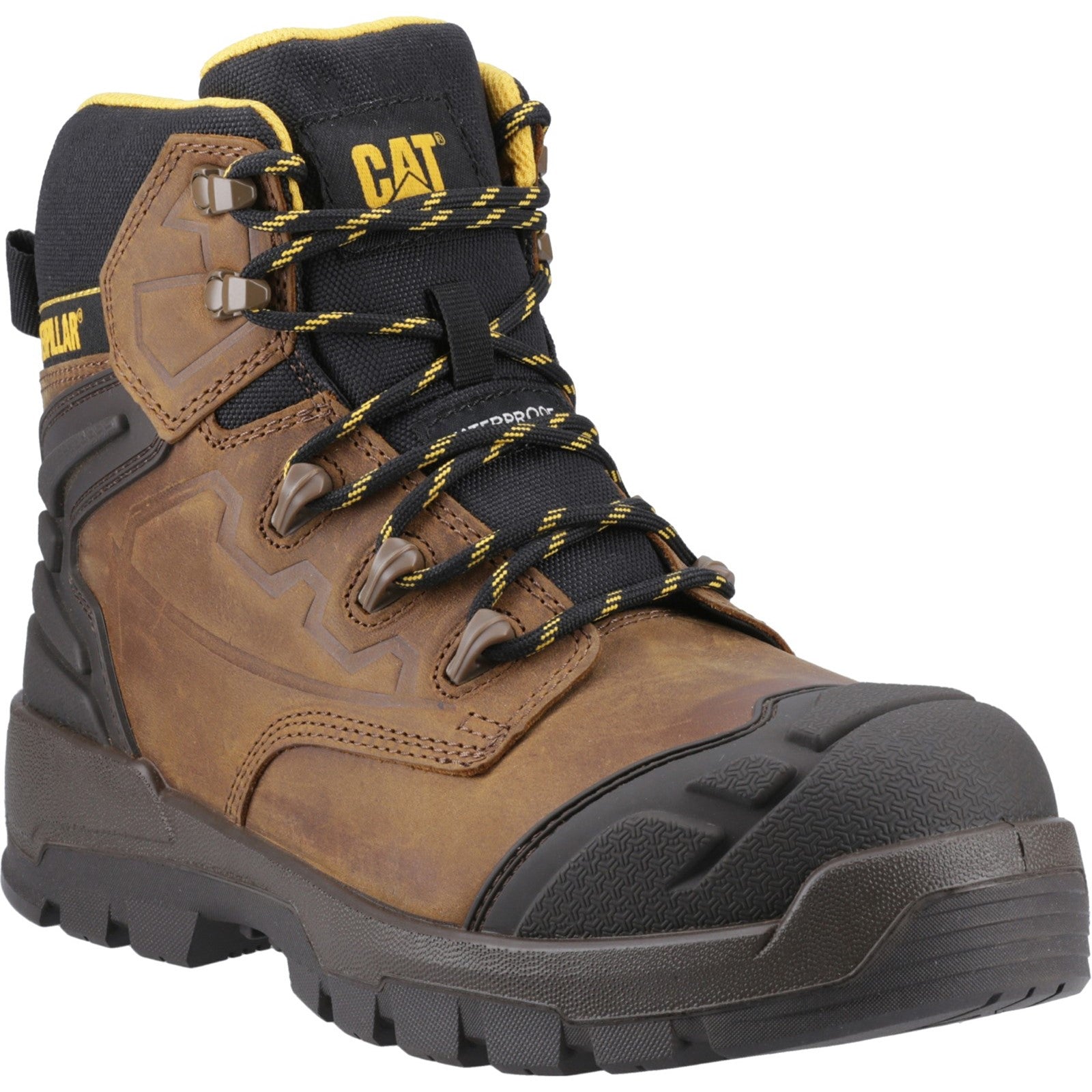 Caterpillar STRIVER XL 6" Safety Boot S7 Dark Beige/Black/Yellow