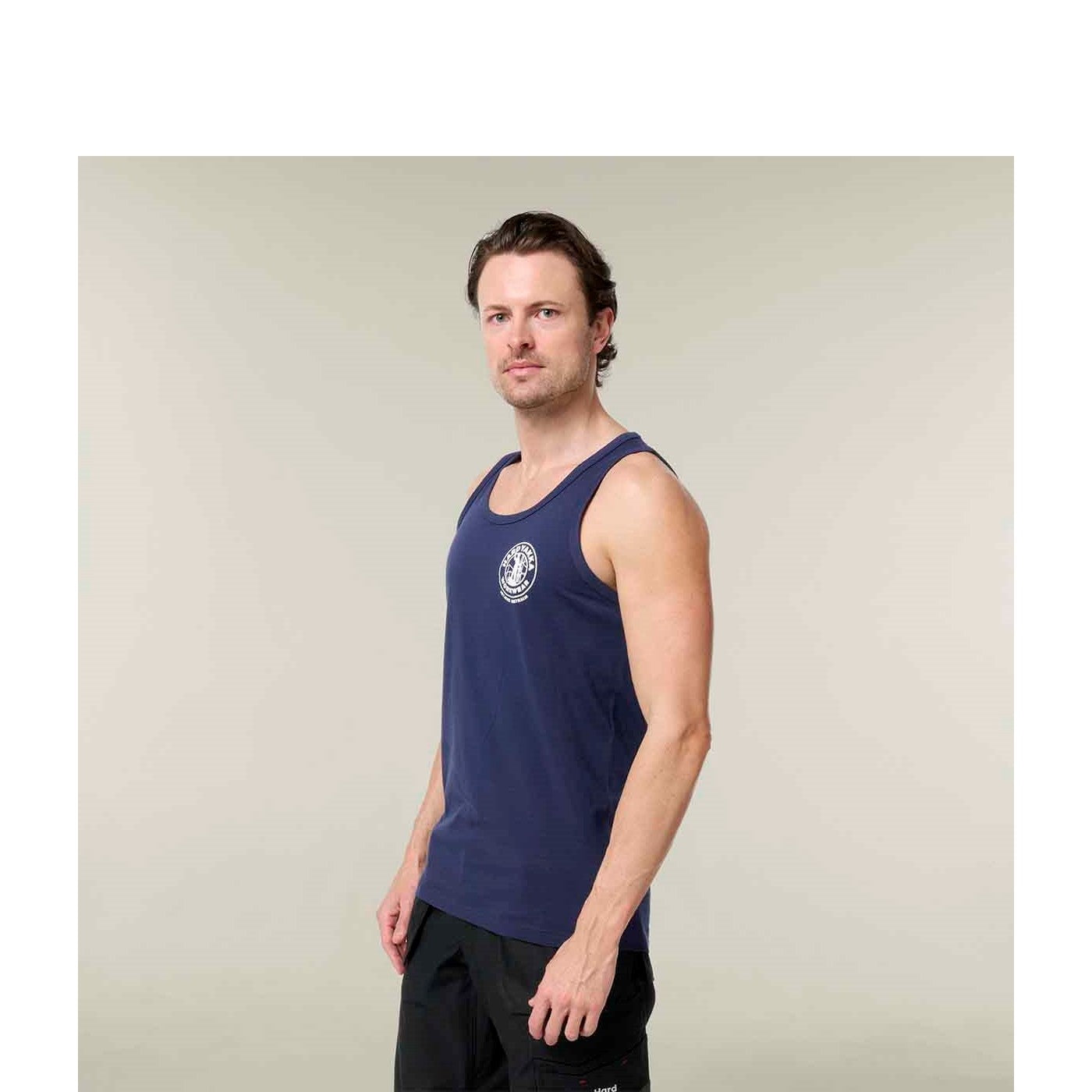 Hard Yakka Heritage Singlet Navy
