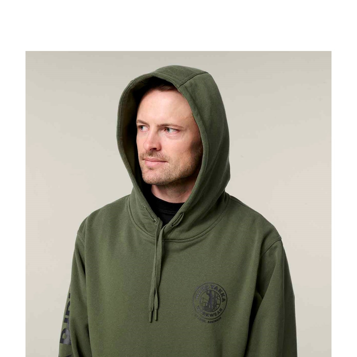 Hard Yakka Heritage Hoodie Military Green