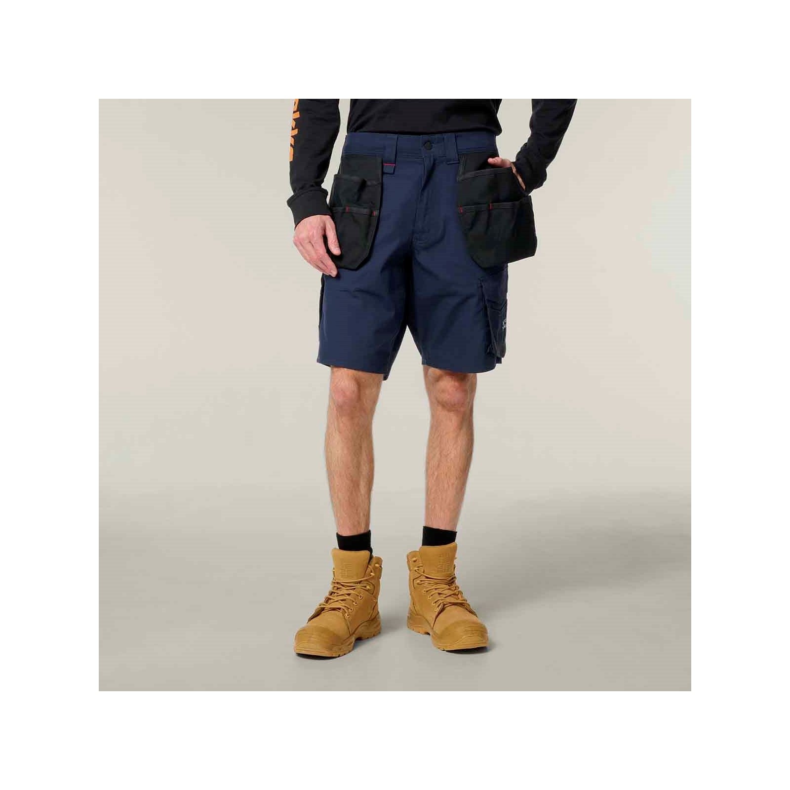 Hard Yakka Raptor Active Holster Pocket Shorts Dark Navy