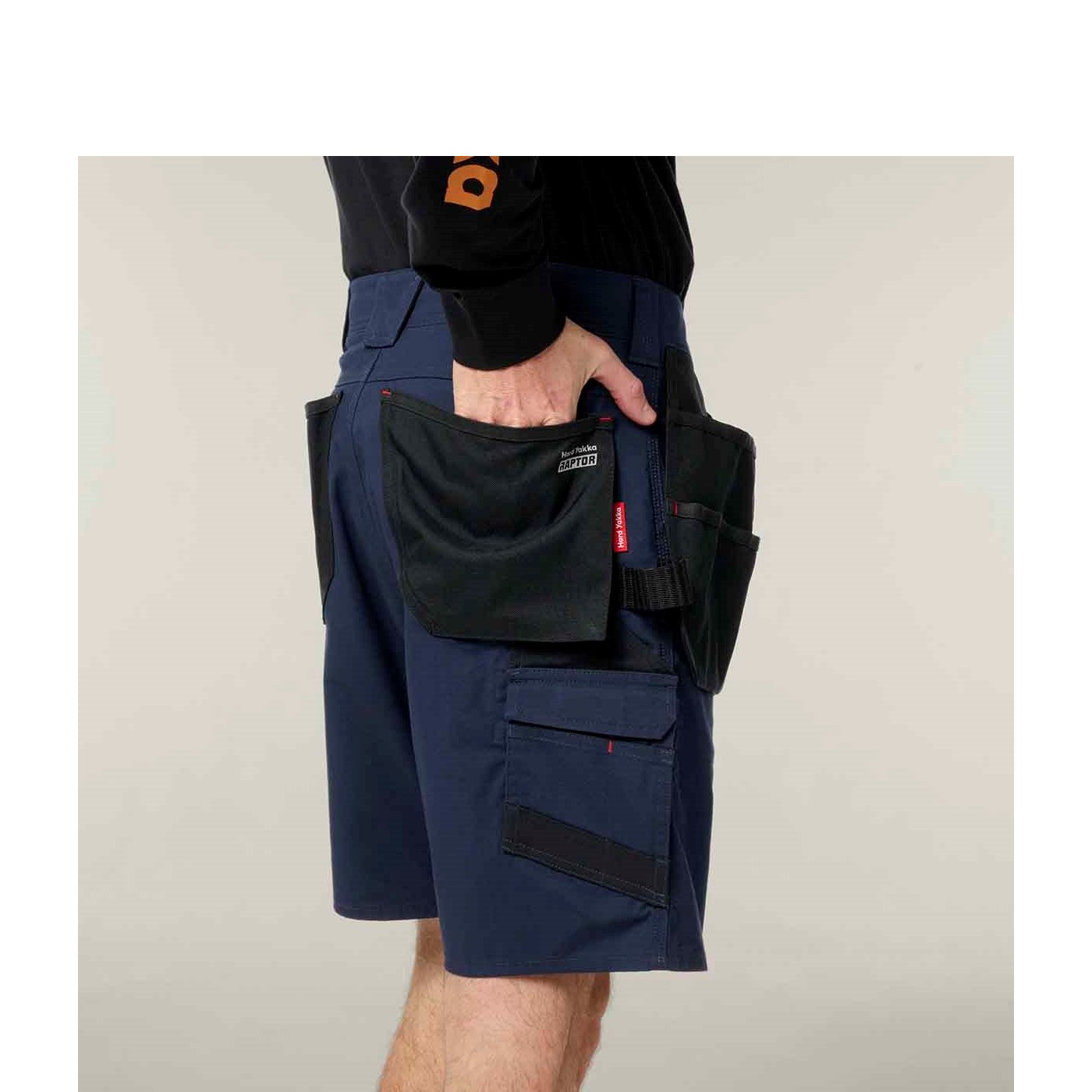 Hard Yakka Raptor Active Holster Pocket Shorts Dark Navy
