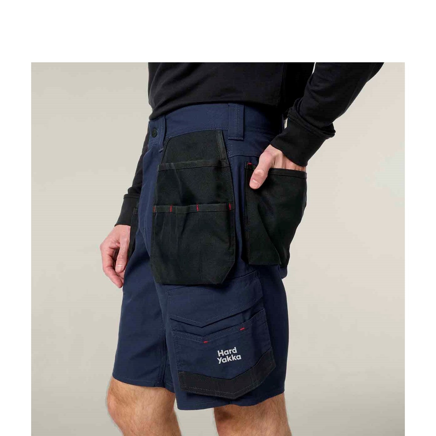 Hard Yakka Raptor Active Holster Pocket Shorts Dark Navy
