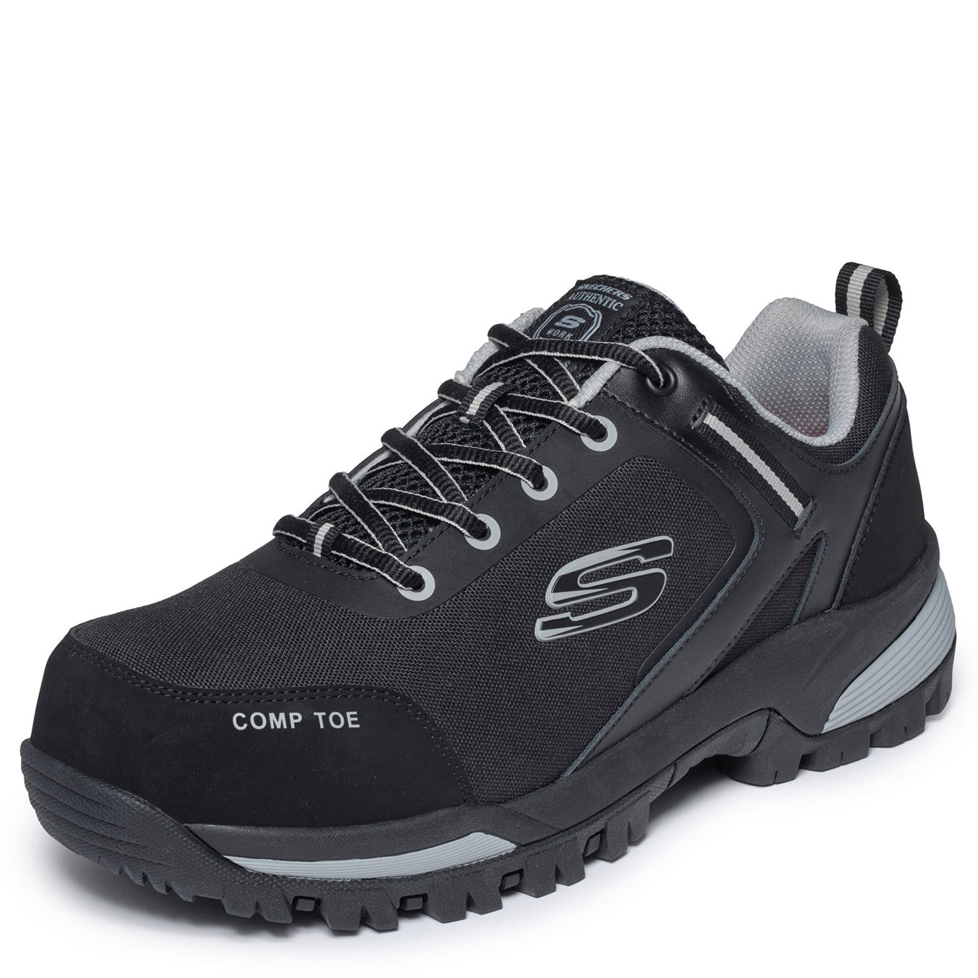 Skechers Workwear Gatlon Strigax Safety Trainer Black/Grey
