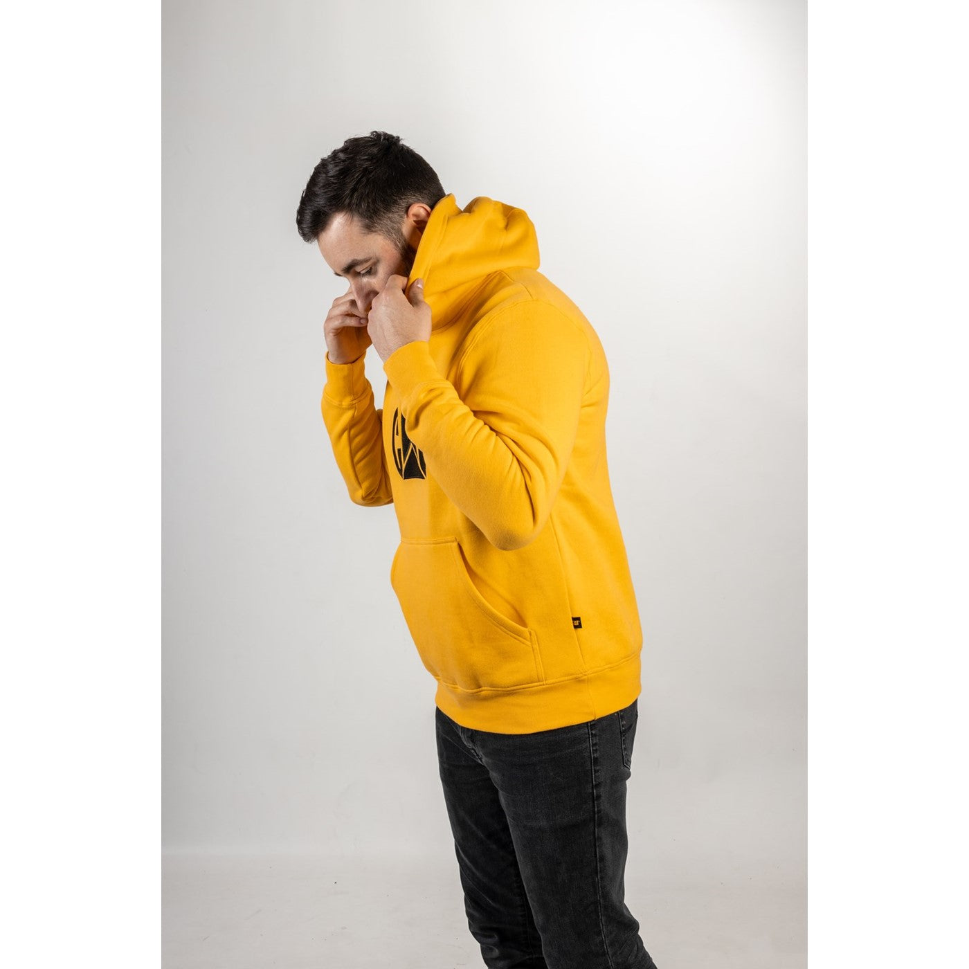 Caterpillar Trademark Hooded Sweatshirt Yellow/Black