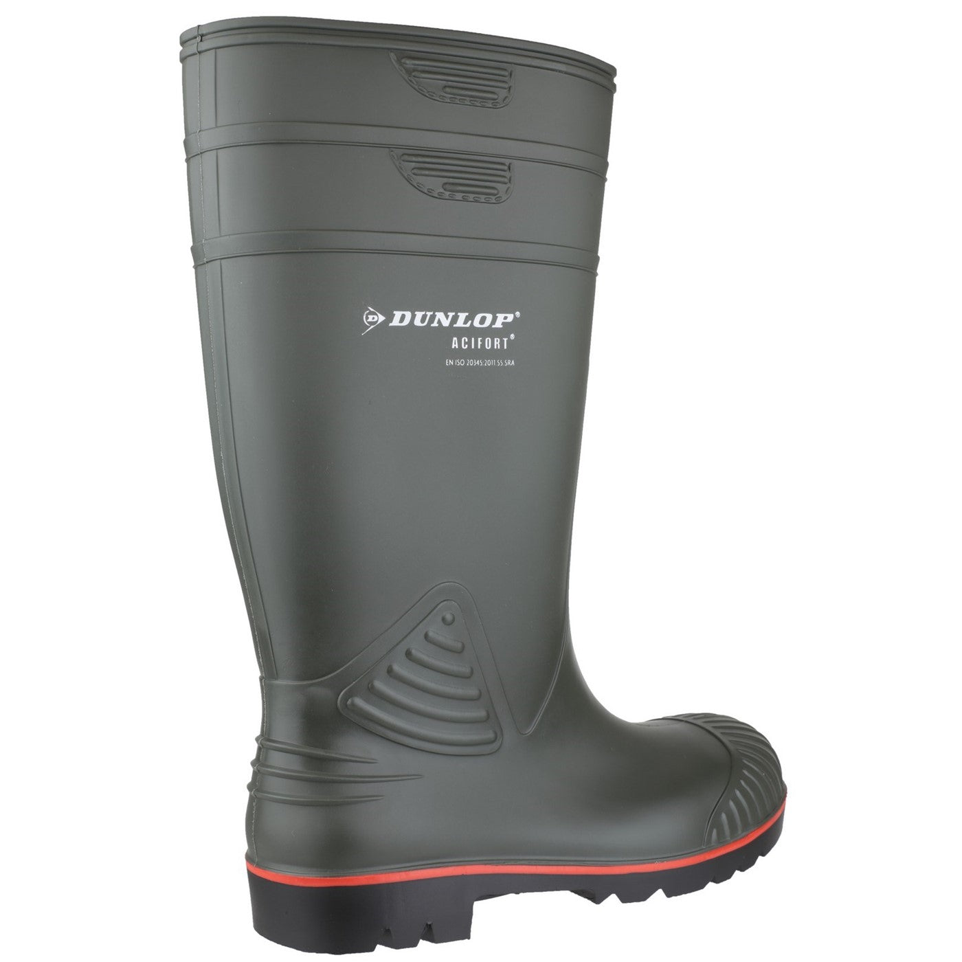 Dunlop Acifort Heavy Duty Full Safety Wellington S5 Green