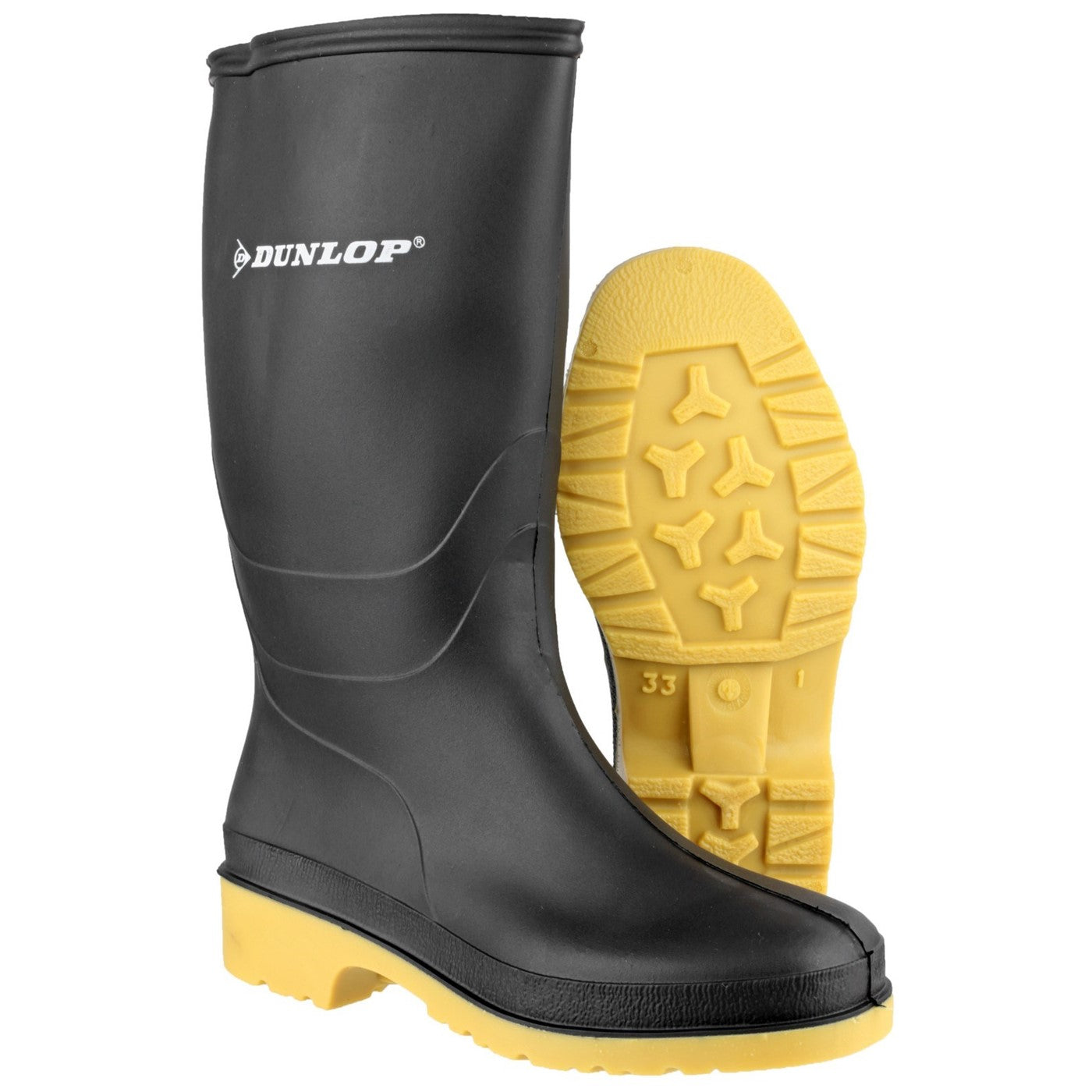Dunlop Dulls Wellington Boot Black
