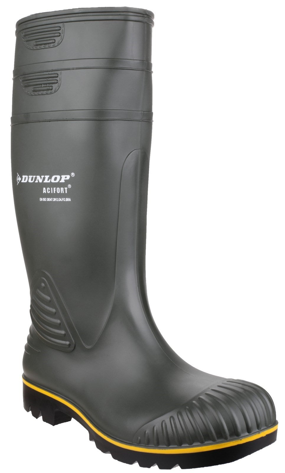 Dunlop Acifort Heavy Duty Non Safety Wellington O4 Green