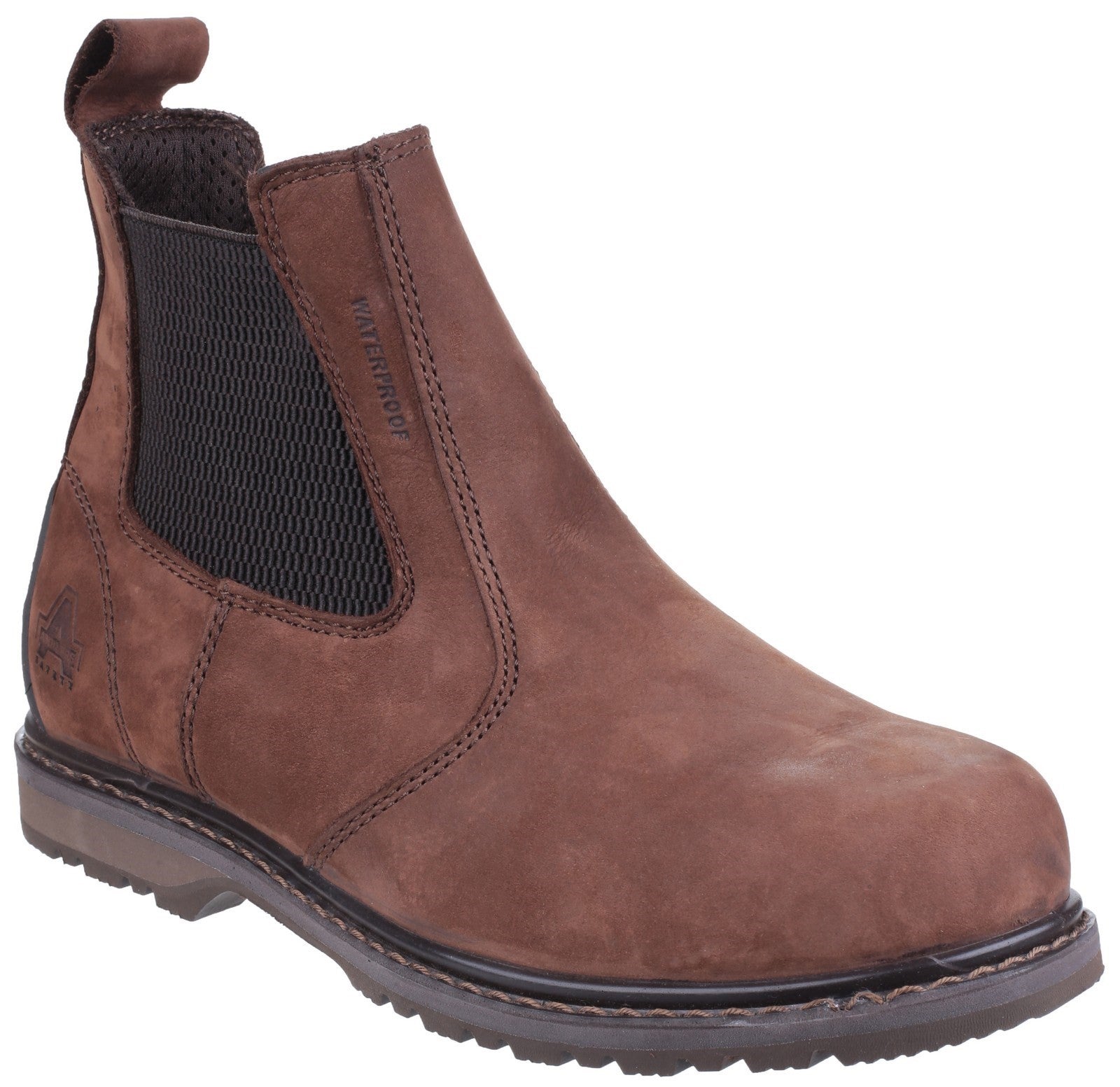 Amblers Safety AS148 Sperrin Lightweight Waterproof Pull On Dealer Safety Boot S3 Brown