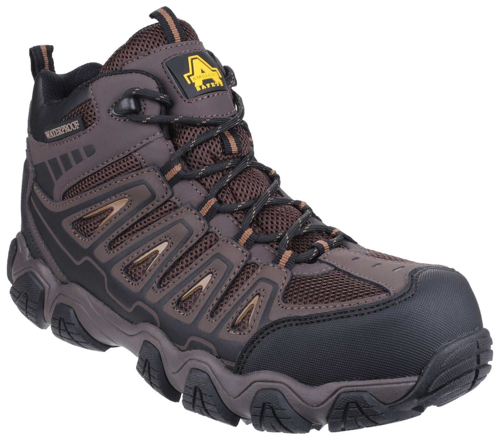 Amblers Safety AS801 Rockingham Waterproof Non-Metal Safety Hiker S3 Brown