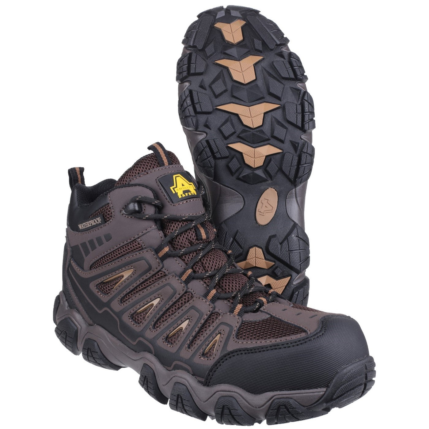 Amblers Safety AS801 Rockingham Waterproof Non-Metal Safety Hiker S3 Brown