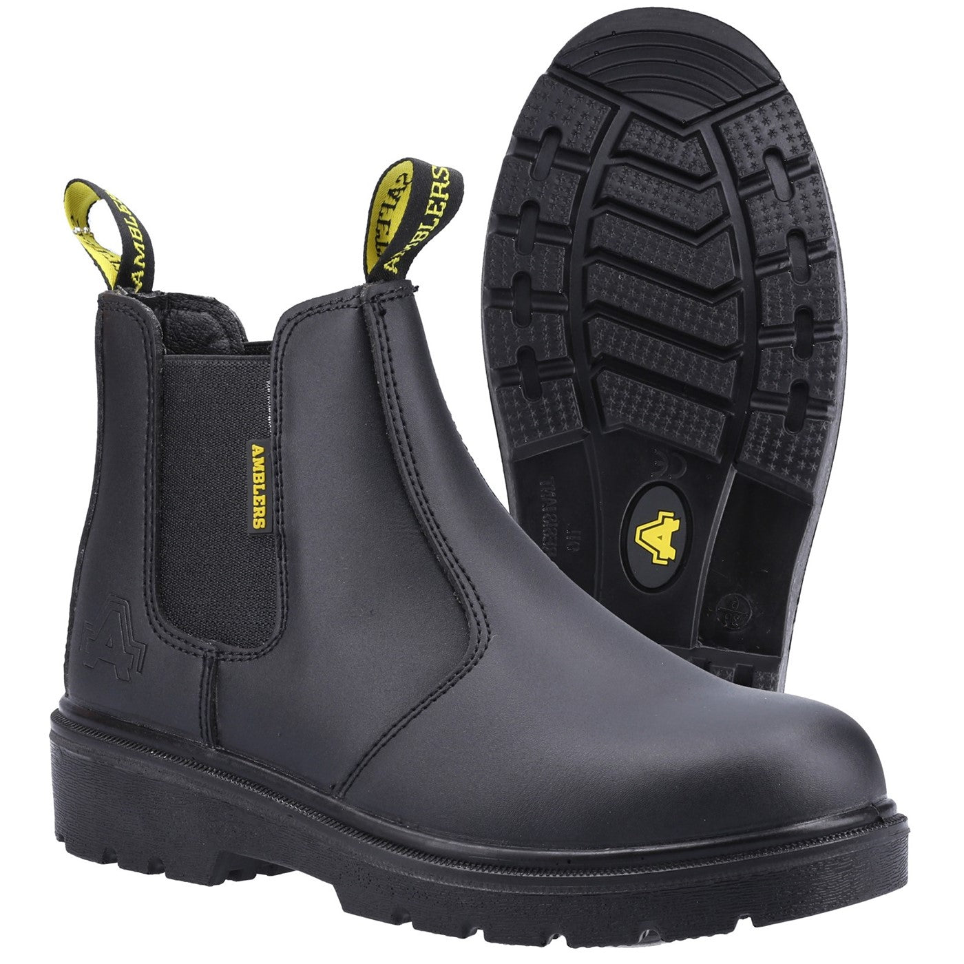 Amblers Safety FS116 Hardwearing Pull on Safety Dealer Boot SB Black