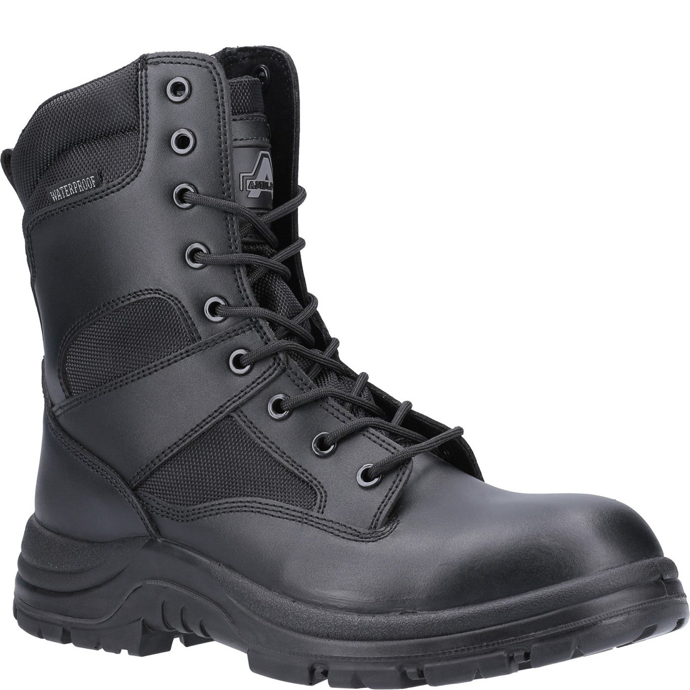 Amblers Safety Combat Hi-Leg Waterproof Metal Free Boot O2 Black
