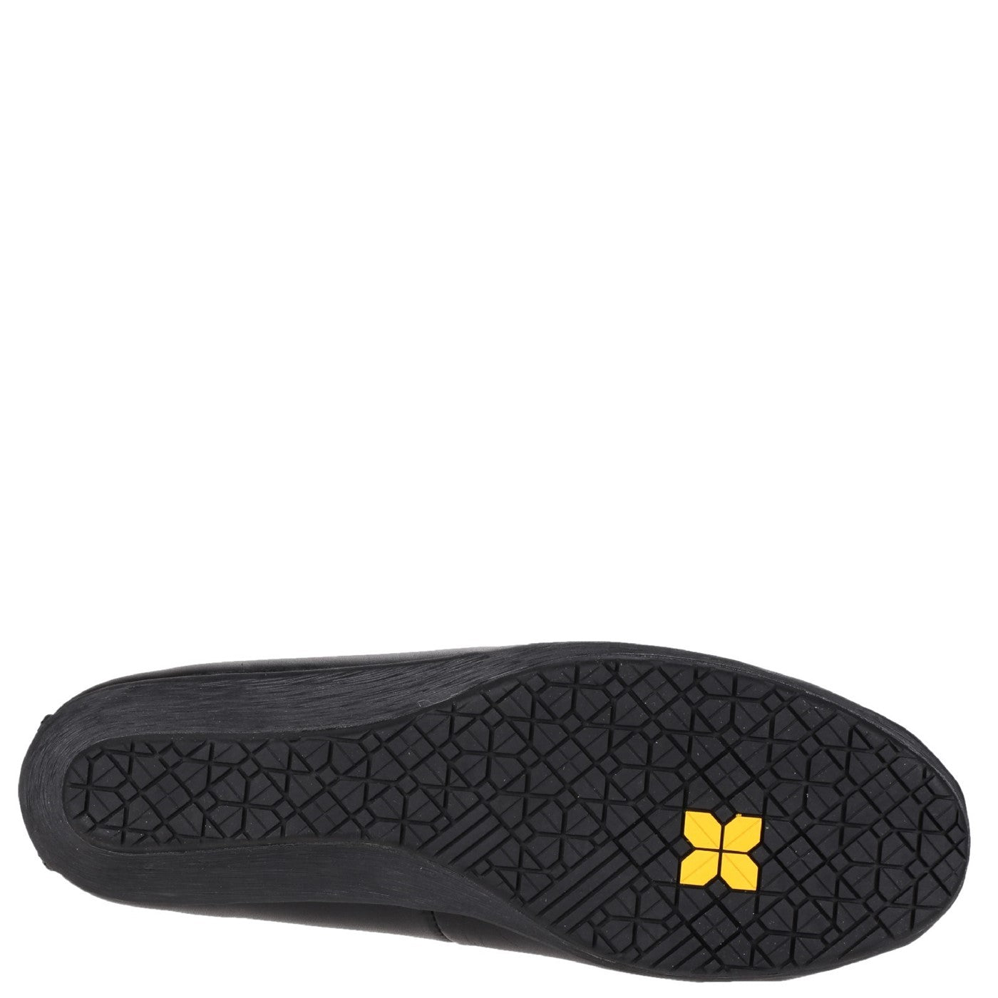 Amblers Safety FS107 Antibacterial Memory Foam Slip on Wedged Safety Court Shoe SB Black
