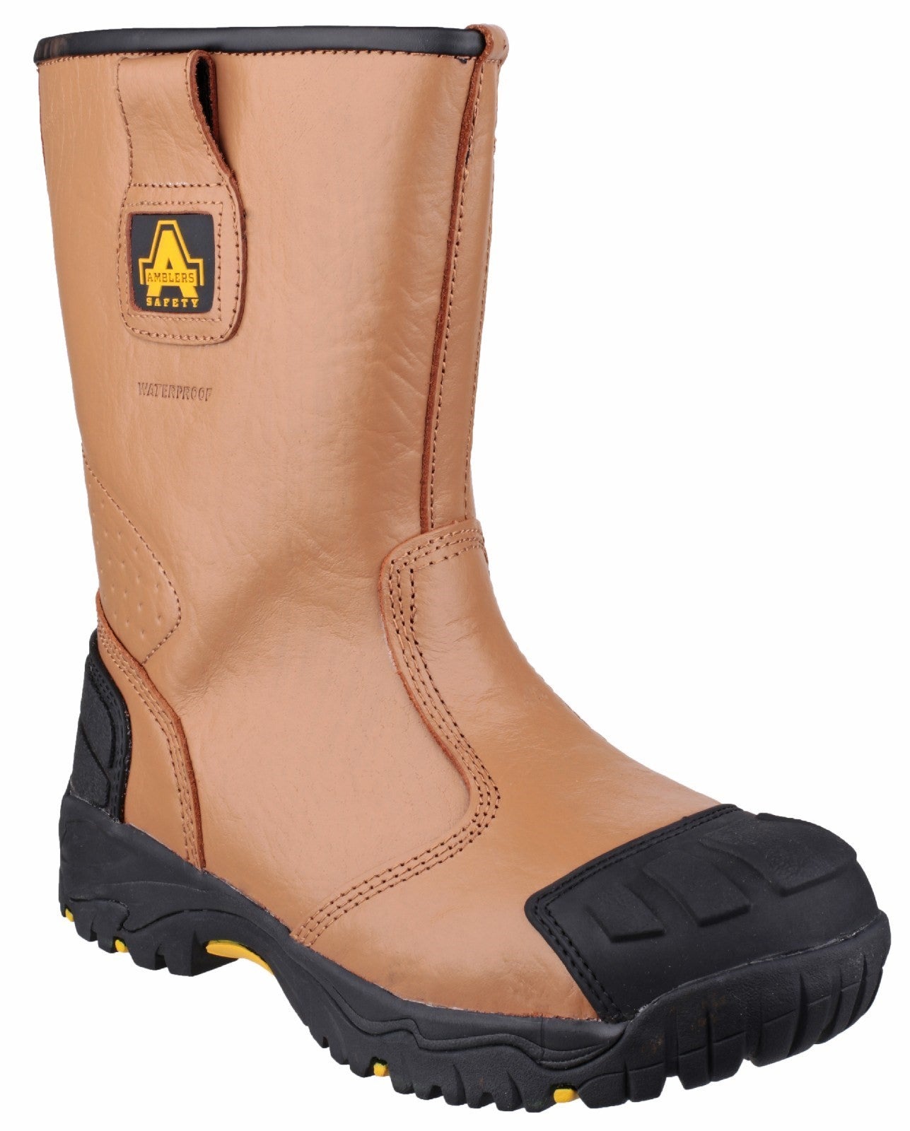 Amblers Safety FS143 Waterproof pull on Safety Rigger Boot S3 Tan