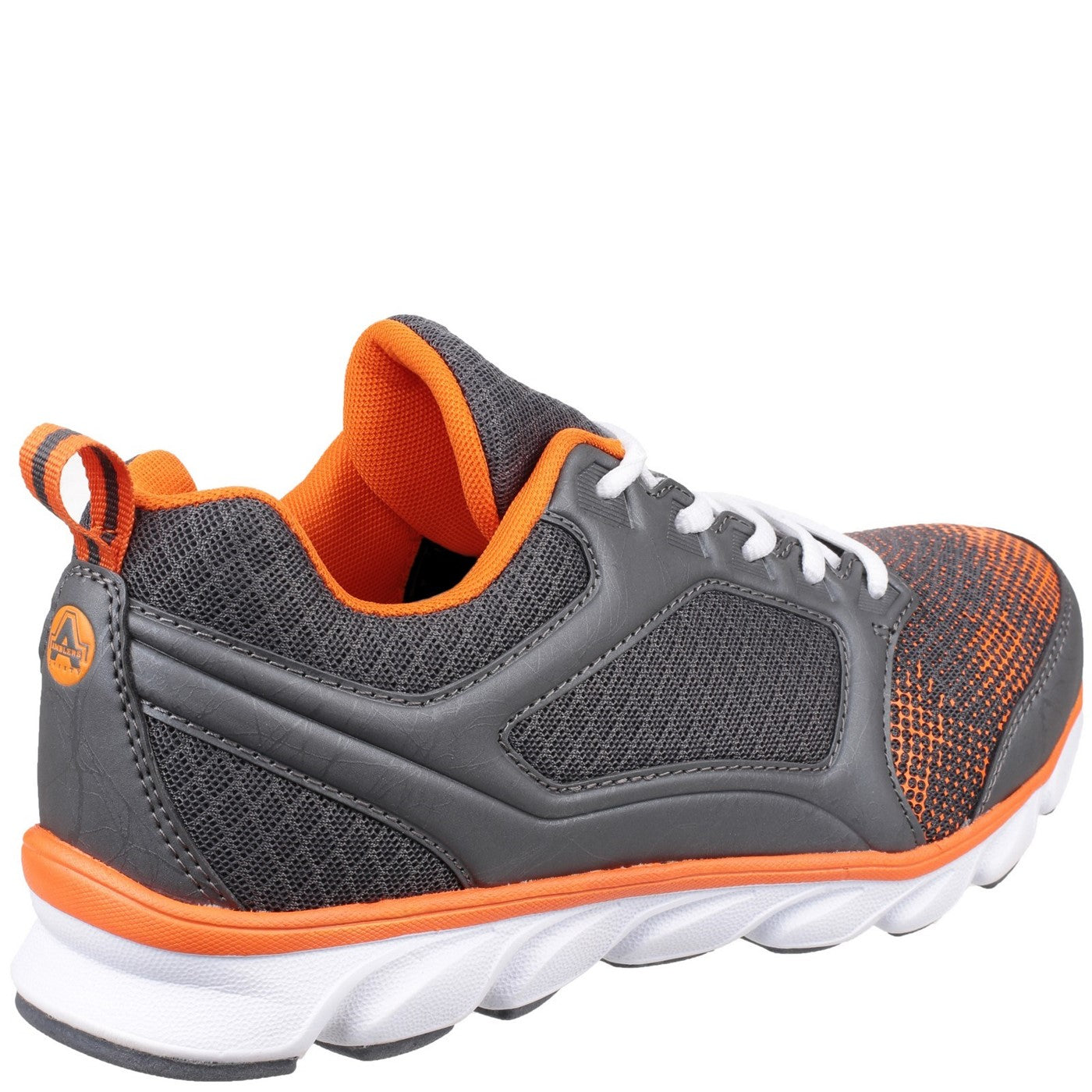 Amblers Safety AS707 Lightweight Non Leather Safety Trainer S1 Grey/Orange