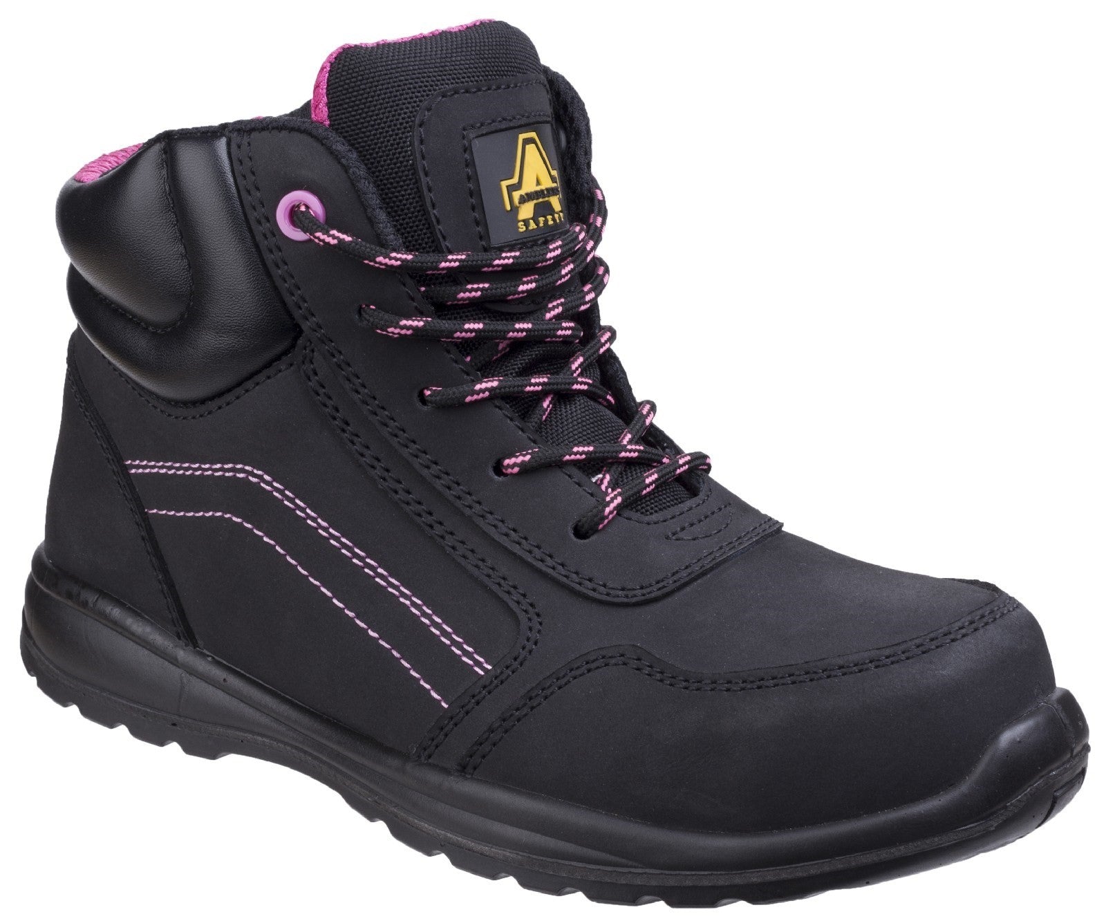 Amblers Safety AS601 Lydia Composite Safety Boot With Side Zip S1 Black