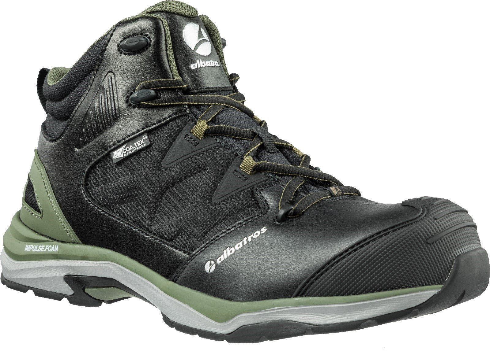 Albatros Ultratrail Olive Ctx Mid Safety Boot S3 Black/Olive