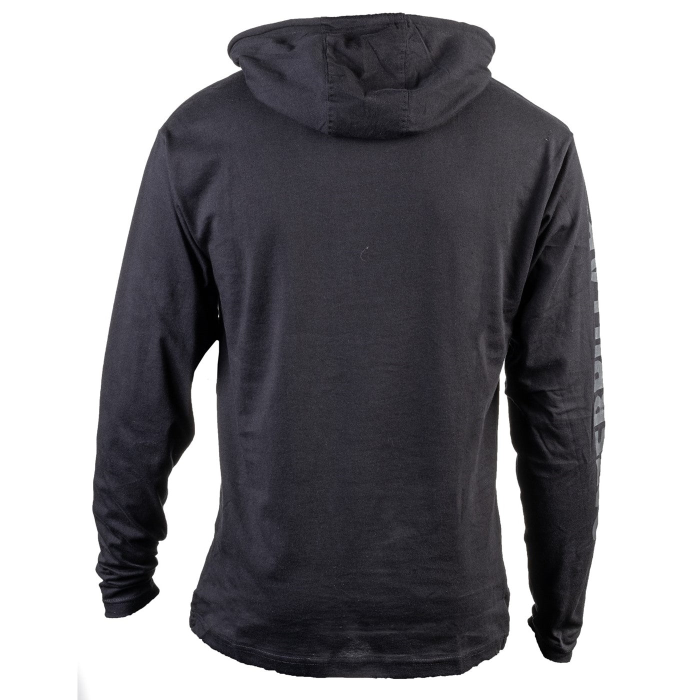 Caterpillar Hooded Long Sleeve Tee Black
