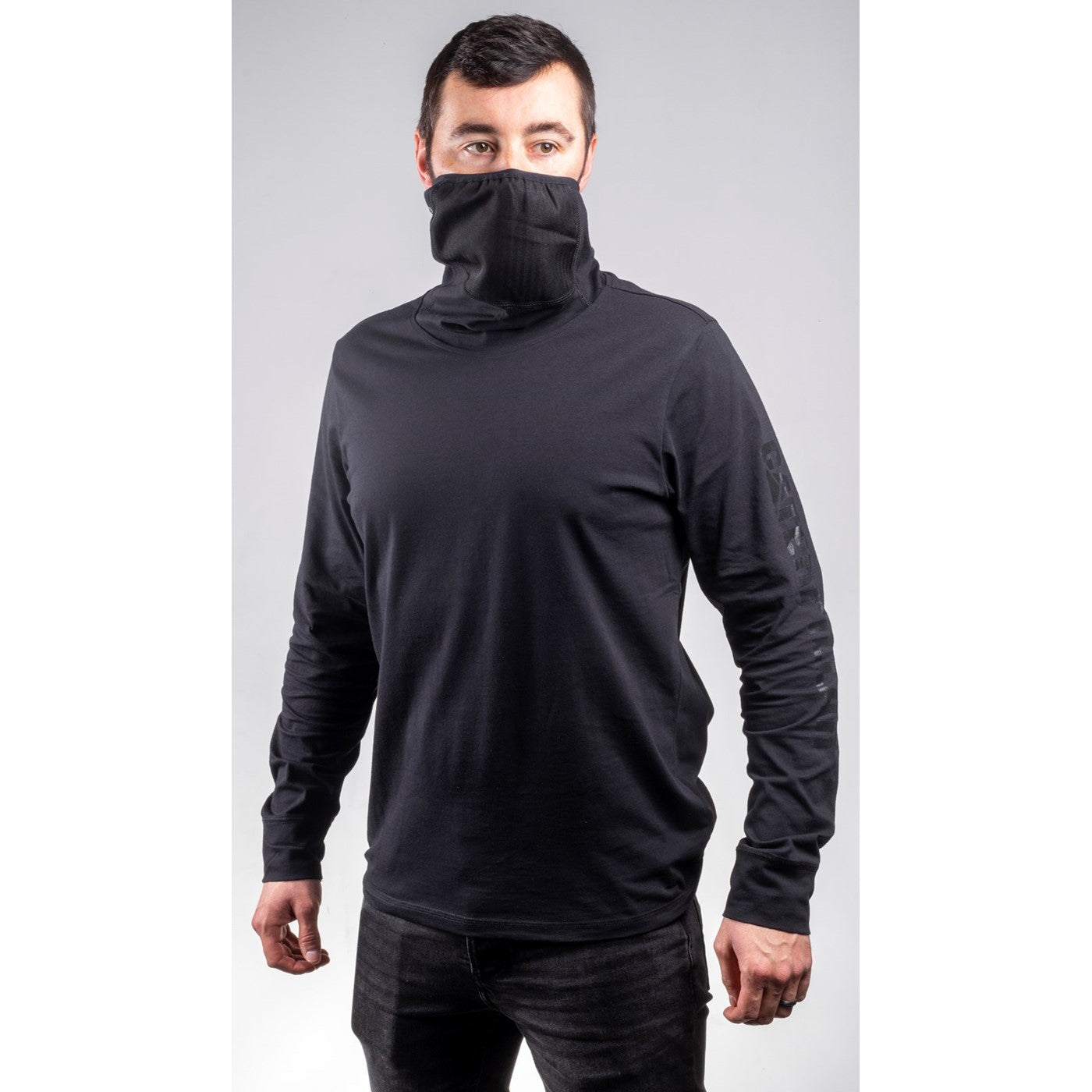 Caterpillar Viraloff Long Sleeve Gaiter Tee Black