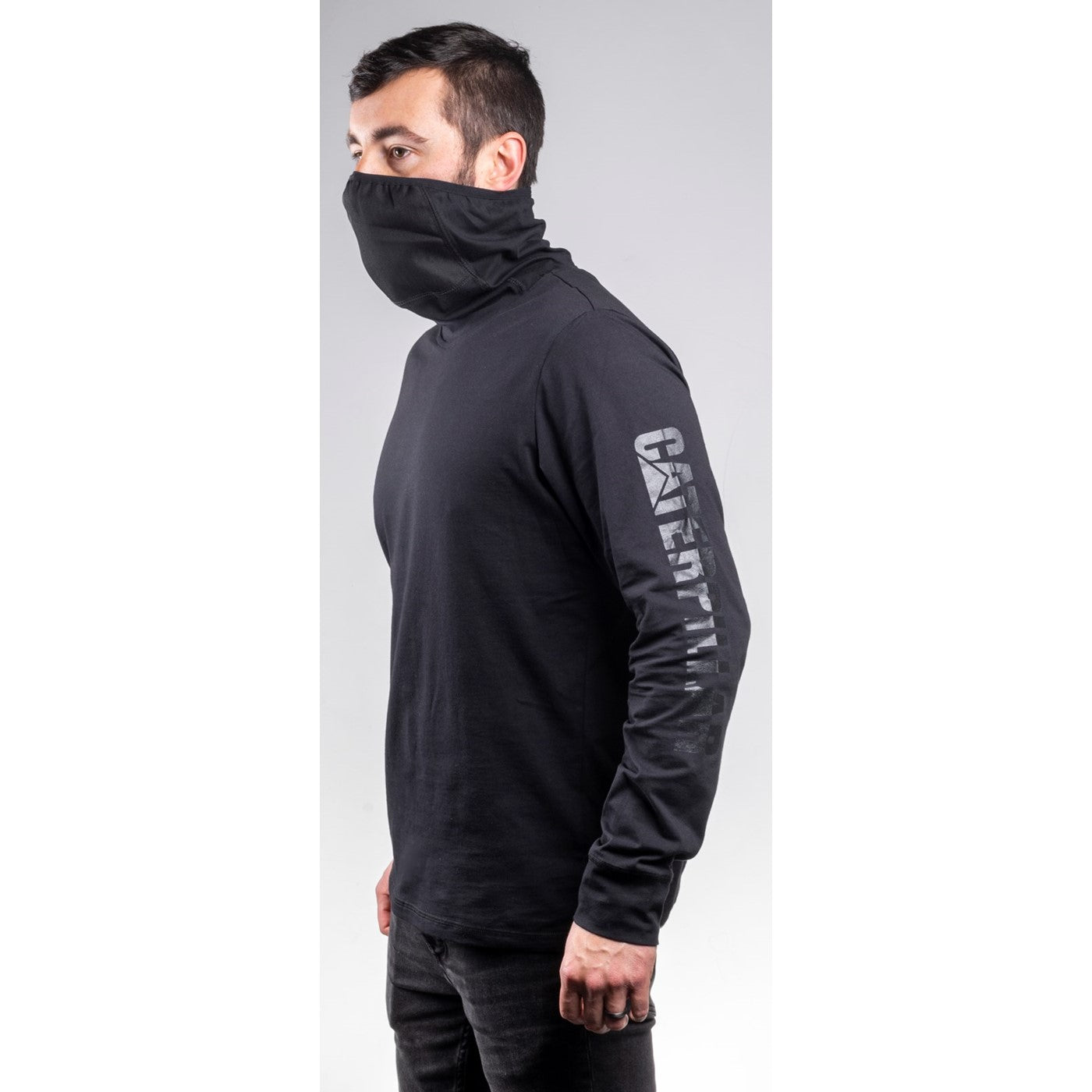 Caterpillar Viraloff Long Sleeve Gaiter Tee Black