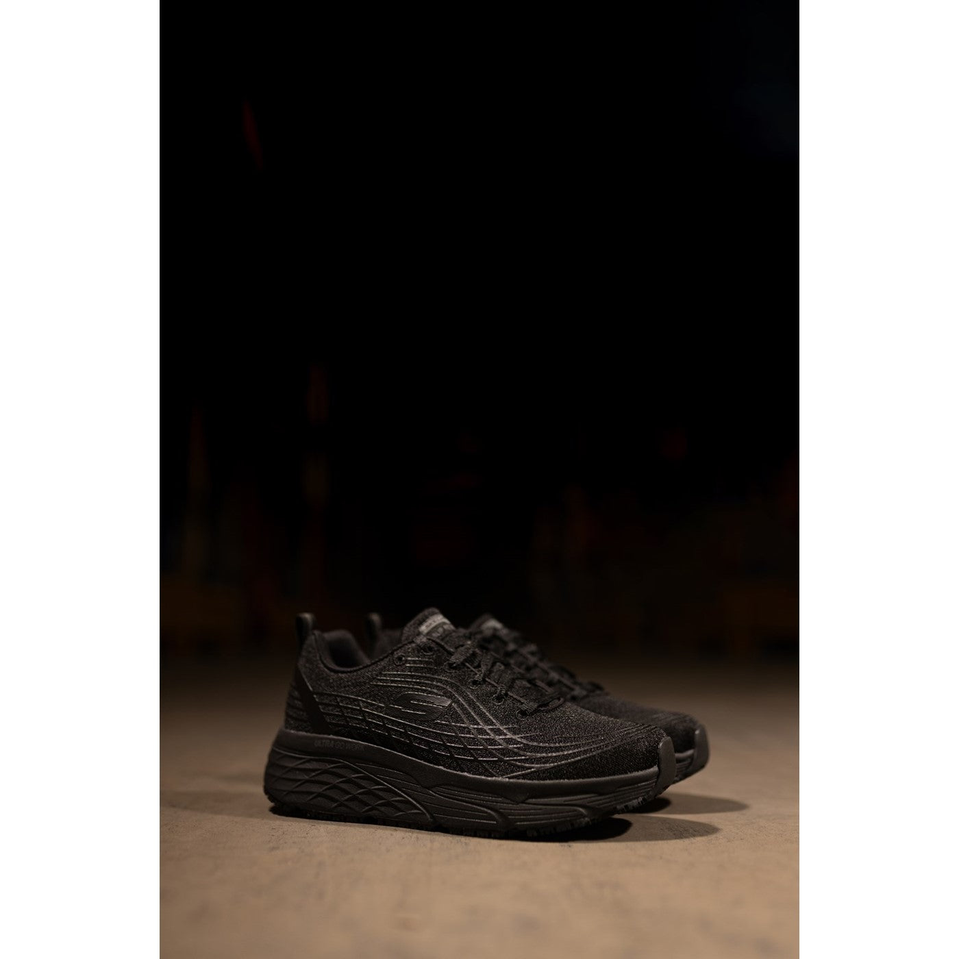 Skechers Workwear Max Cushioning Elite Sr Occupational Shoes OB Black
