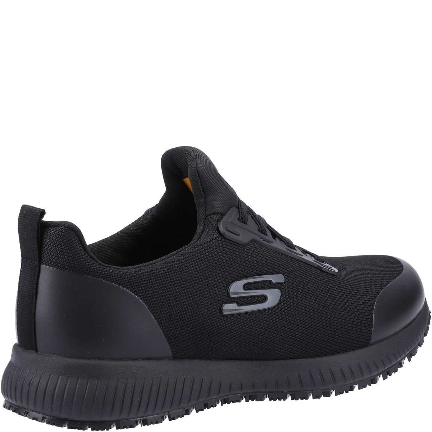 Skechers Workwear Squad Sr Wide Slip Resistant Occupational Shoe OB Black