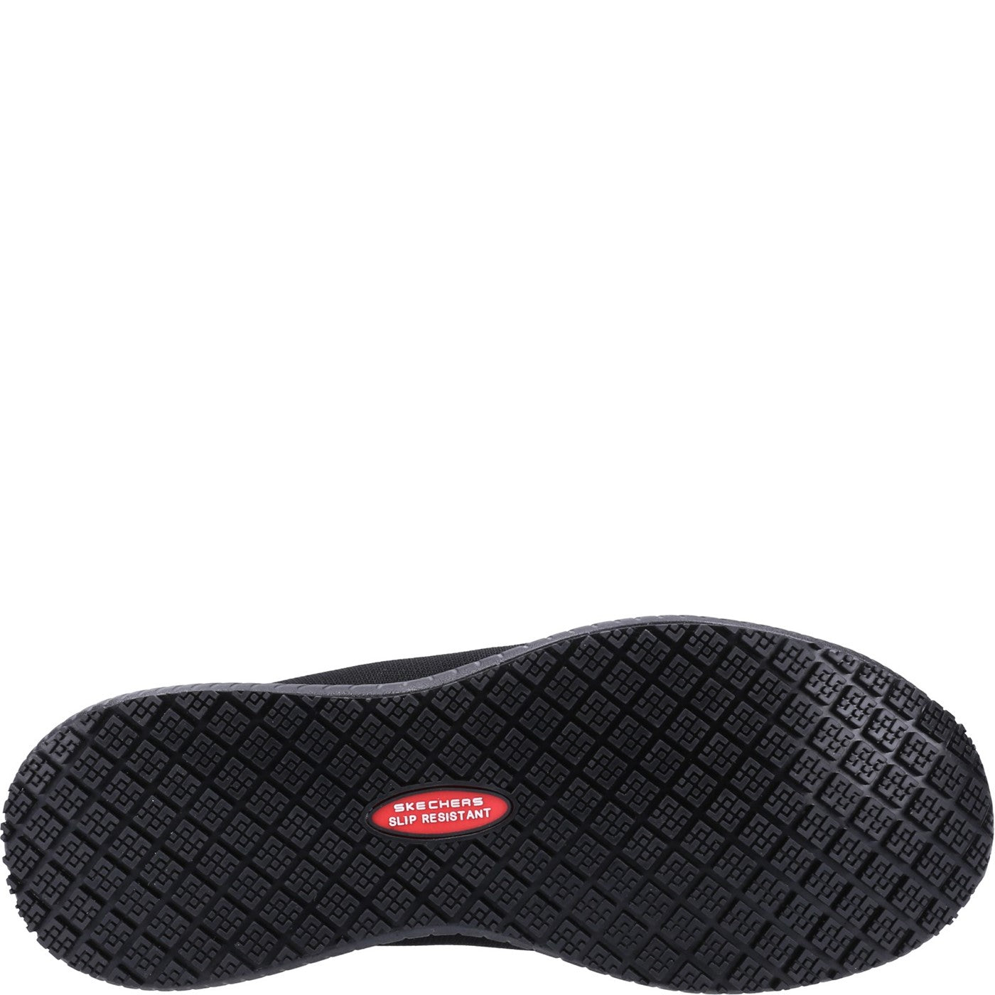 Skechers Workwear Squad Sr Wide Slip Resistant Occupational Shoe OB Black