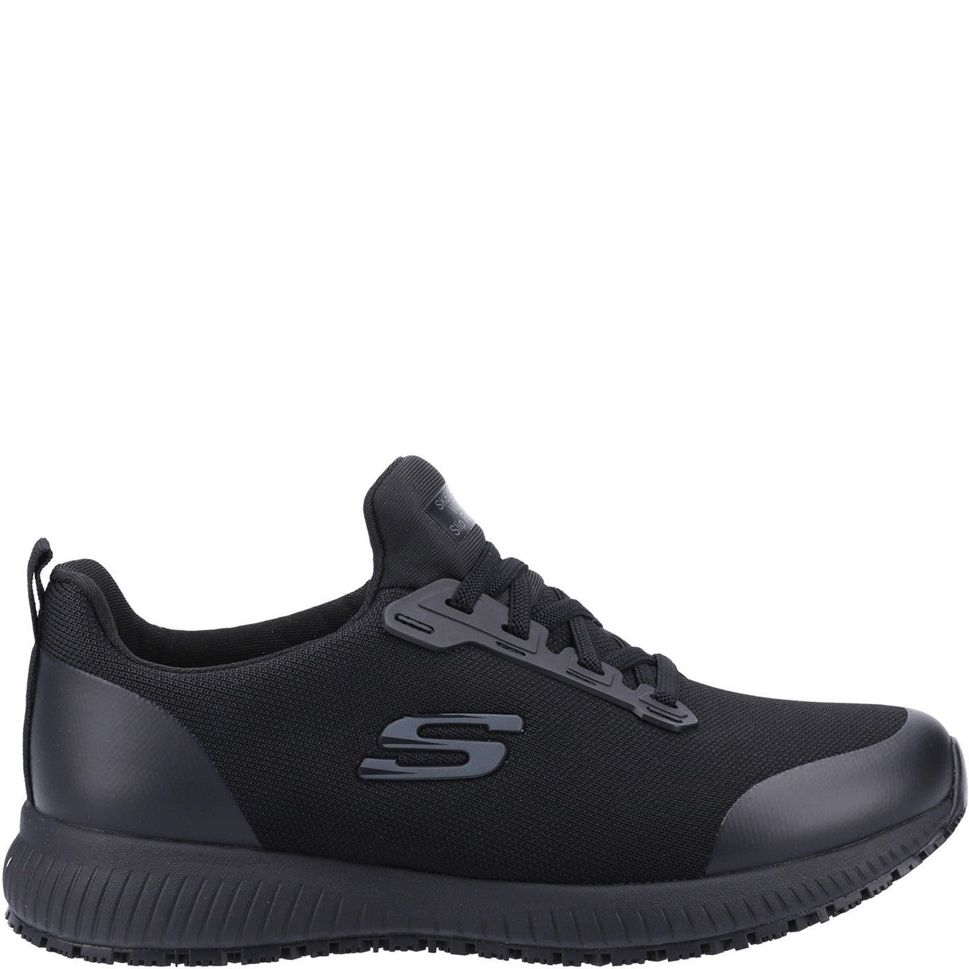 Skechers Workwear Squad Sr Wide Slip Resistant Occupational Shoe OB Black