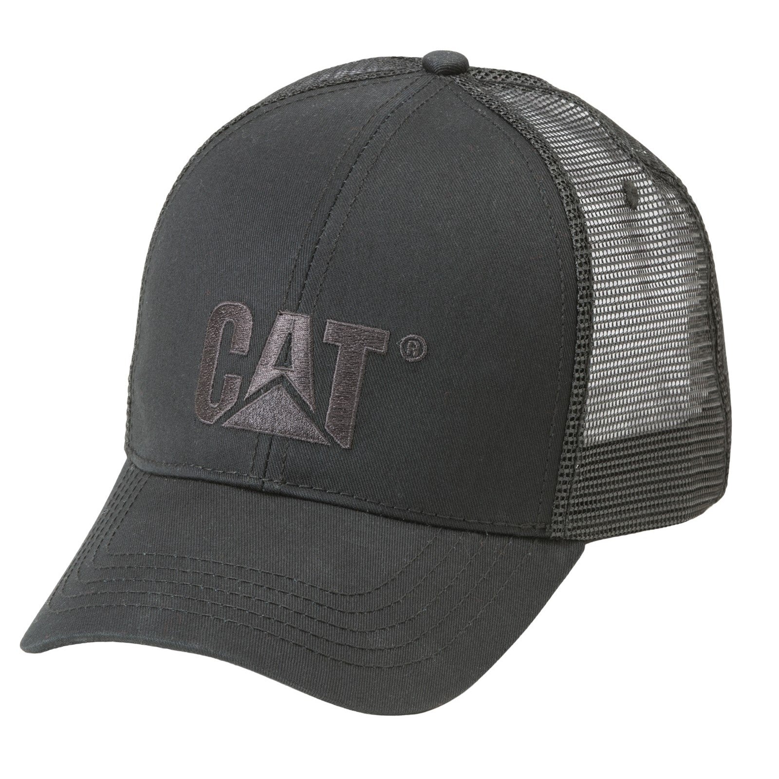 Caterpillar Raised Logo Cap Black