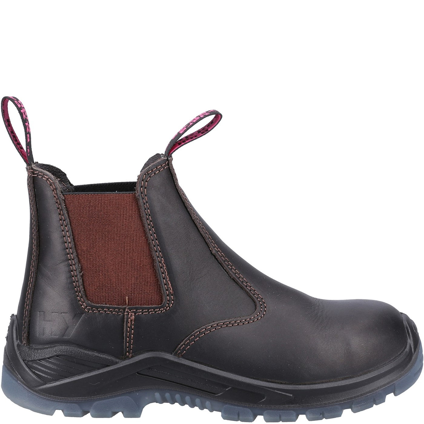 Hard Yakka Banjo Elastic Gusset Safety Boot S1 Brown