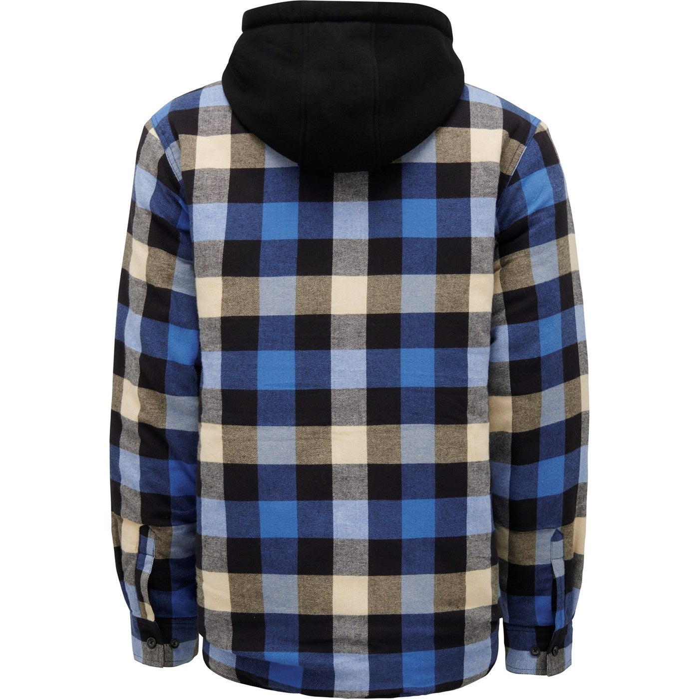 Hard Yakka Quilted Flannel Shacket Blue
