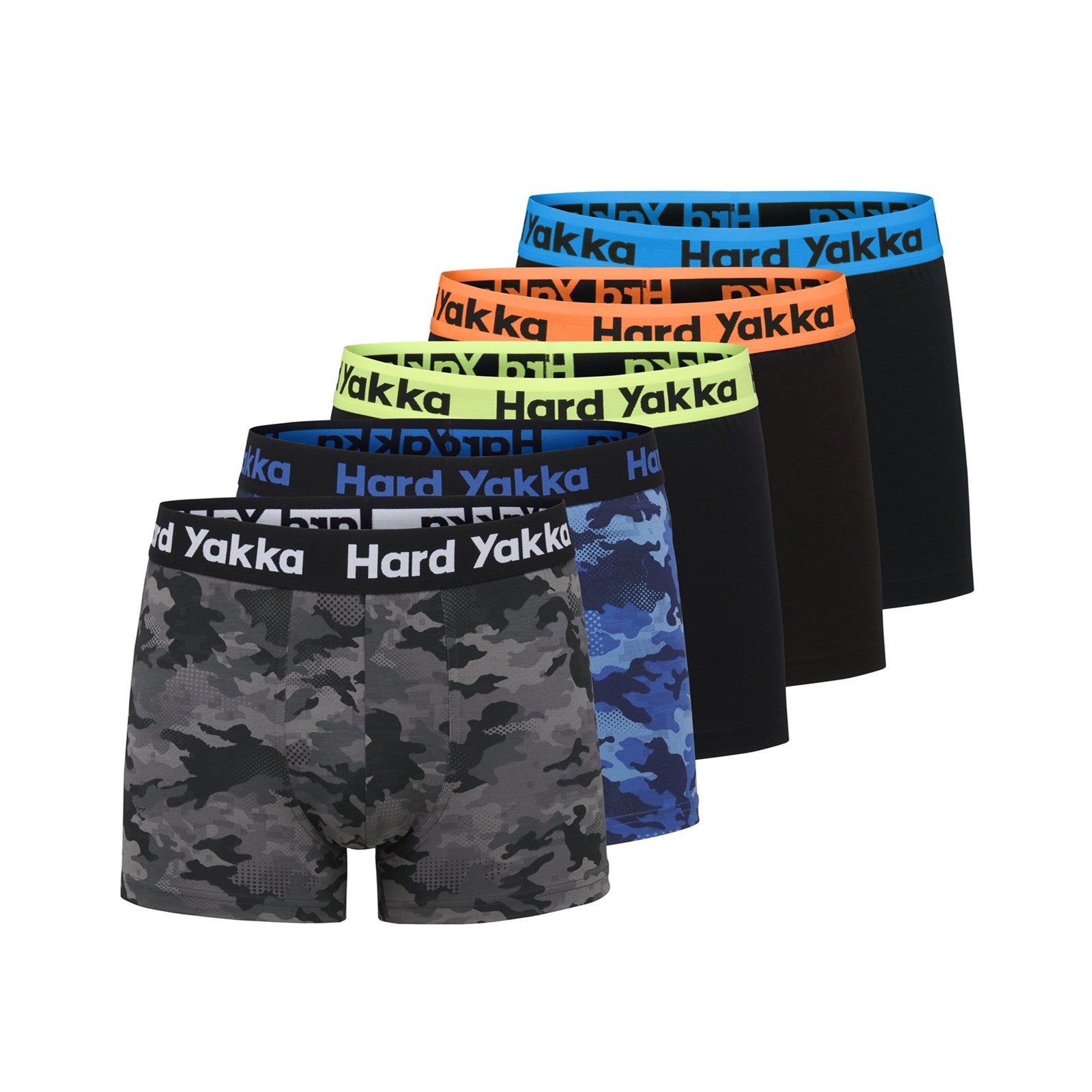 Hard Yakka Cotton Trunk Five Pack Multi