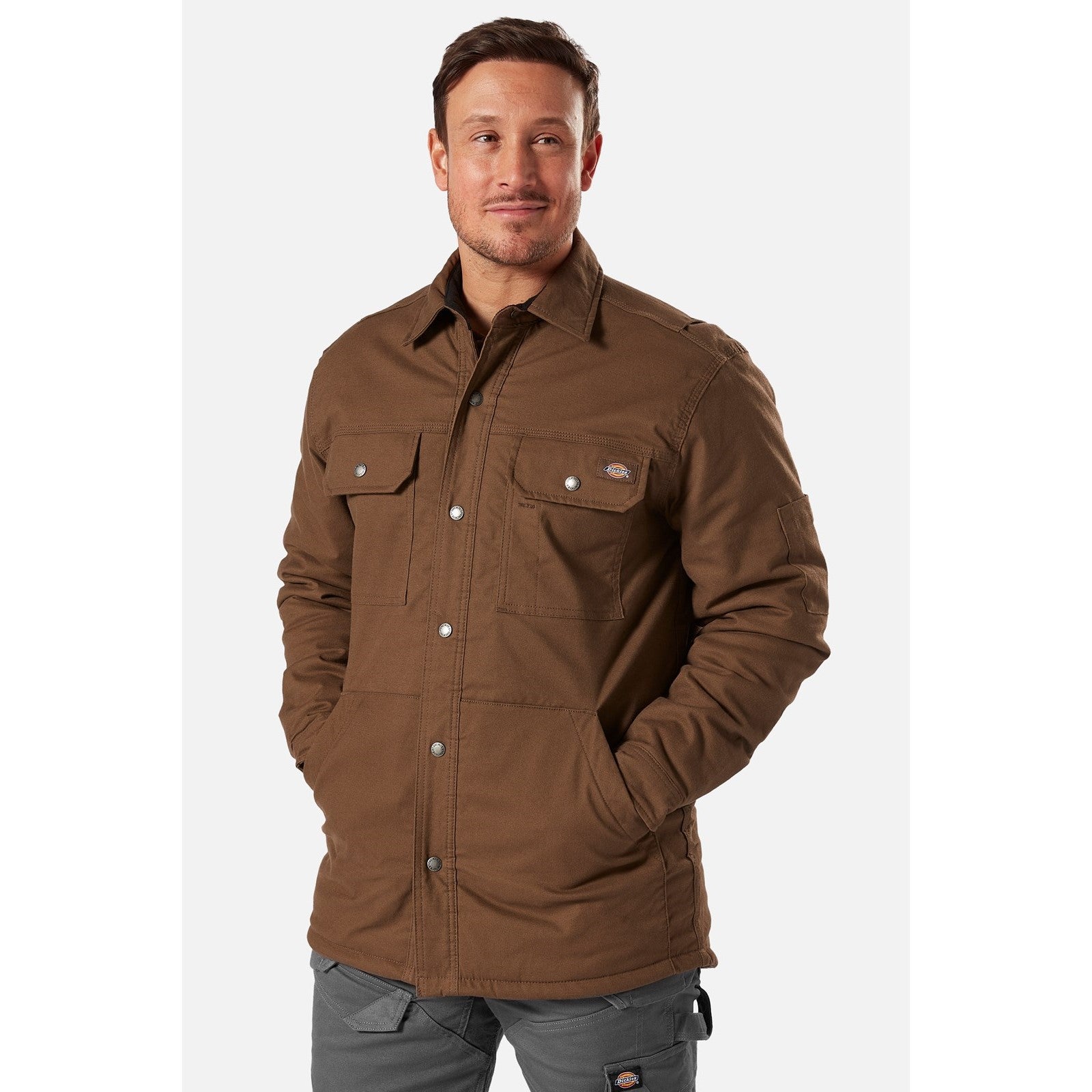 Dickies Flex Duck Shirt Jacket Timber