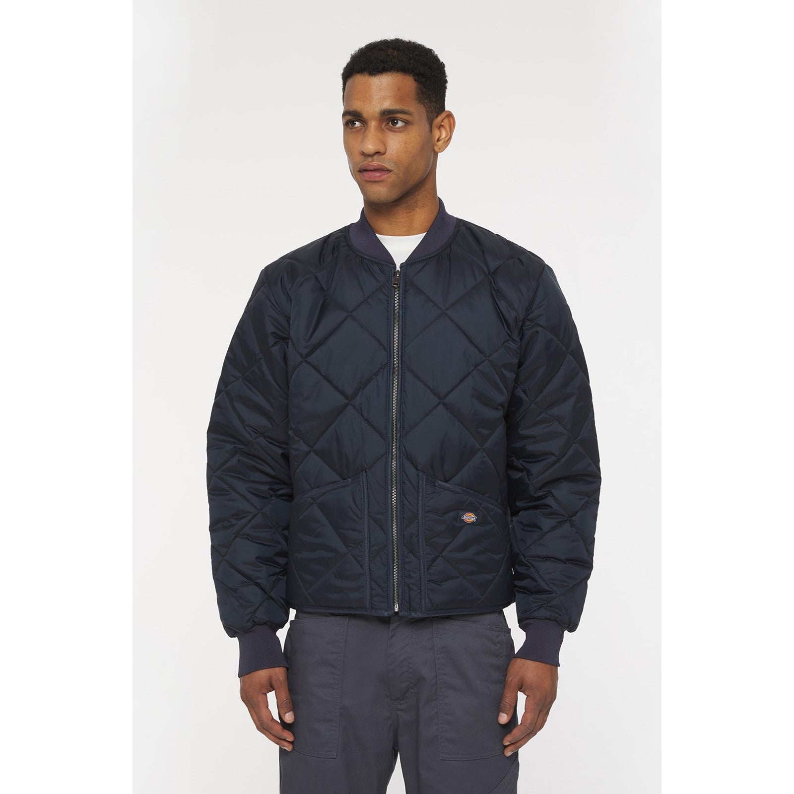 Dickies Diamond Quilted Nylon Jacket Dark Navy