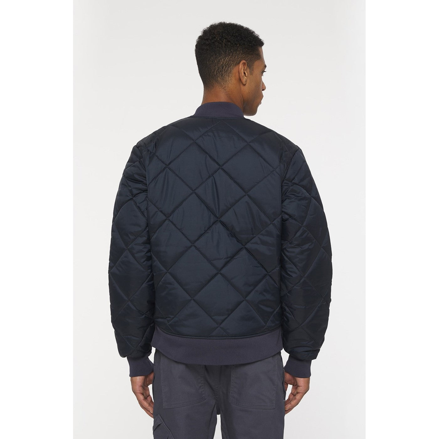 Dickies Diamond Quilted Nylon Jacket Dark Navy