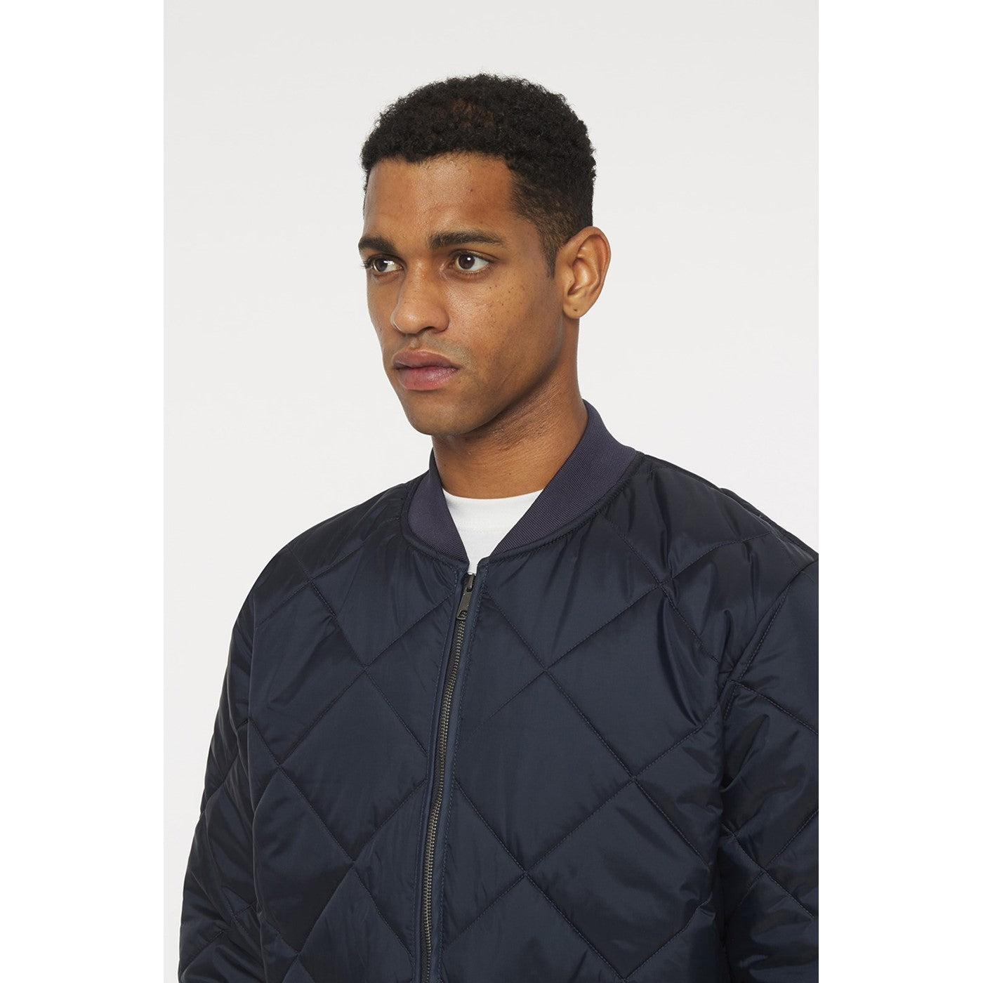 Dickies Diamond Quilted Nylon Jacket Dark Navy