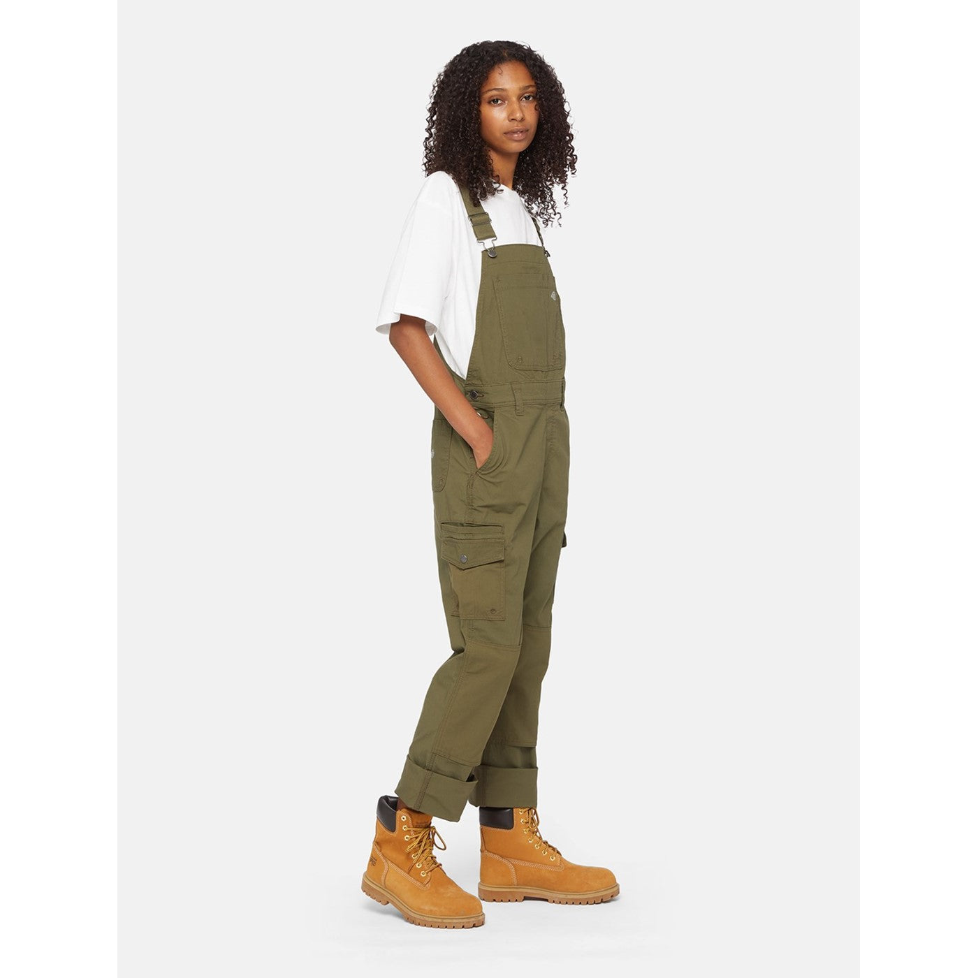 Dickies Protective Bib Rinsed Military Green