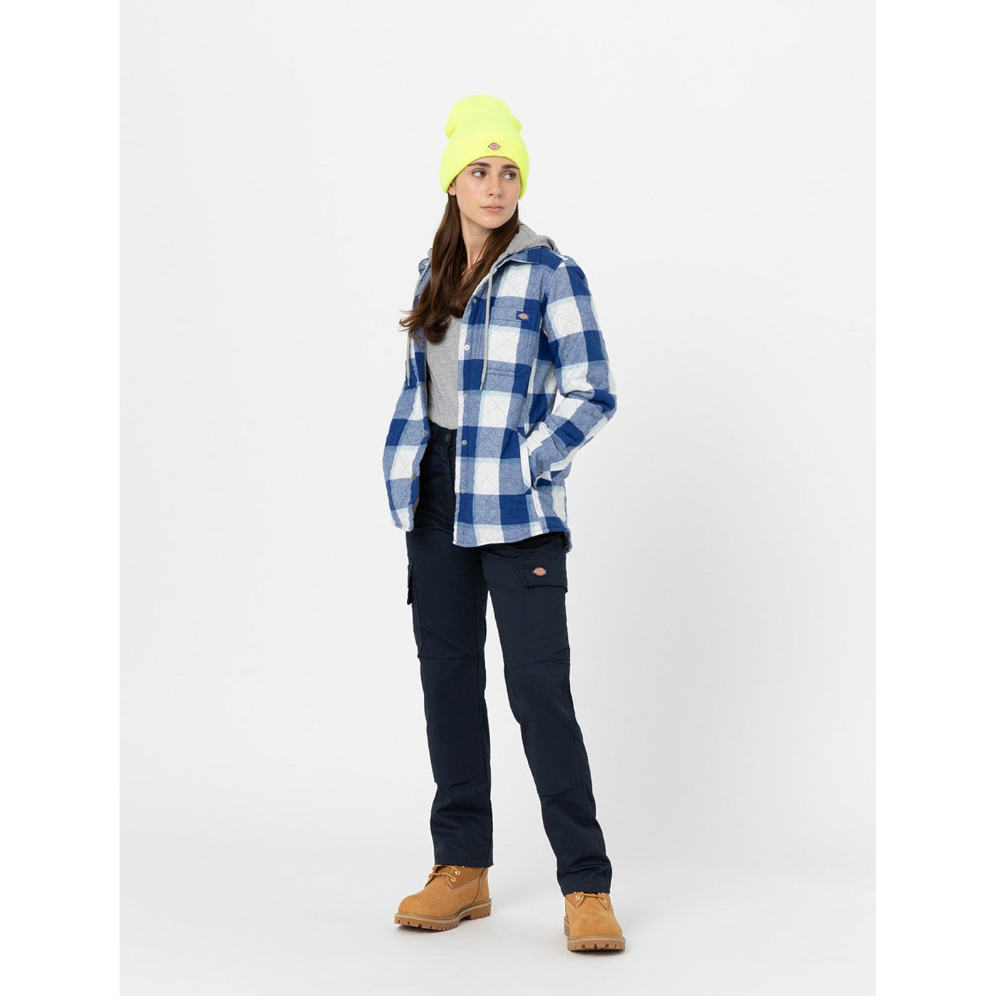 Dickies Flannel Shirt Jacket Surf Blue